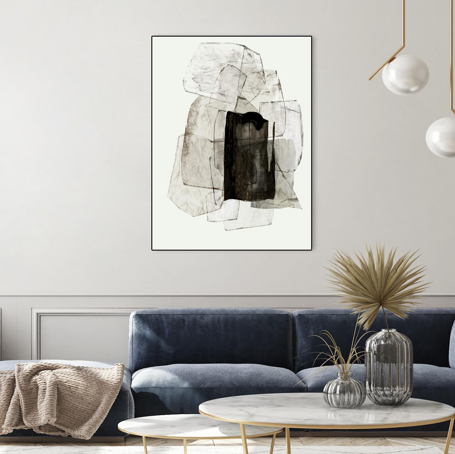 Blotting Ink II by PI Studio on GIANT ART - black shapes shape