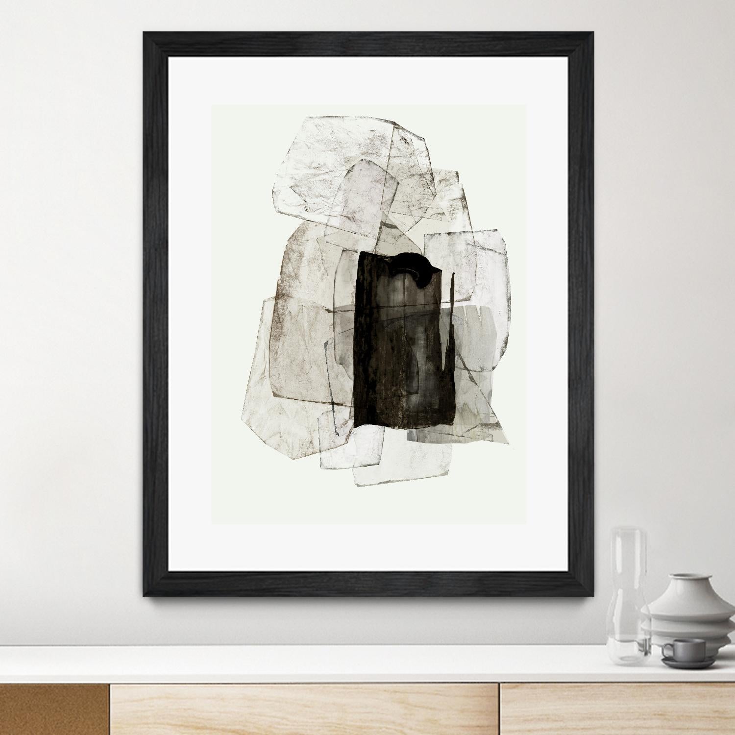 Blotting Ink II by PI Studio on GIANT ART - black shapes shape