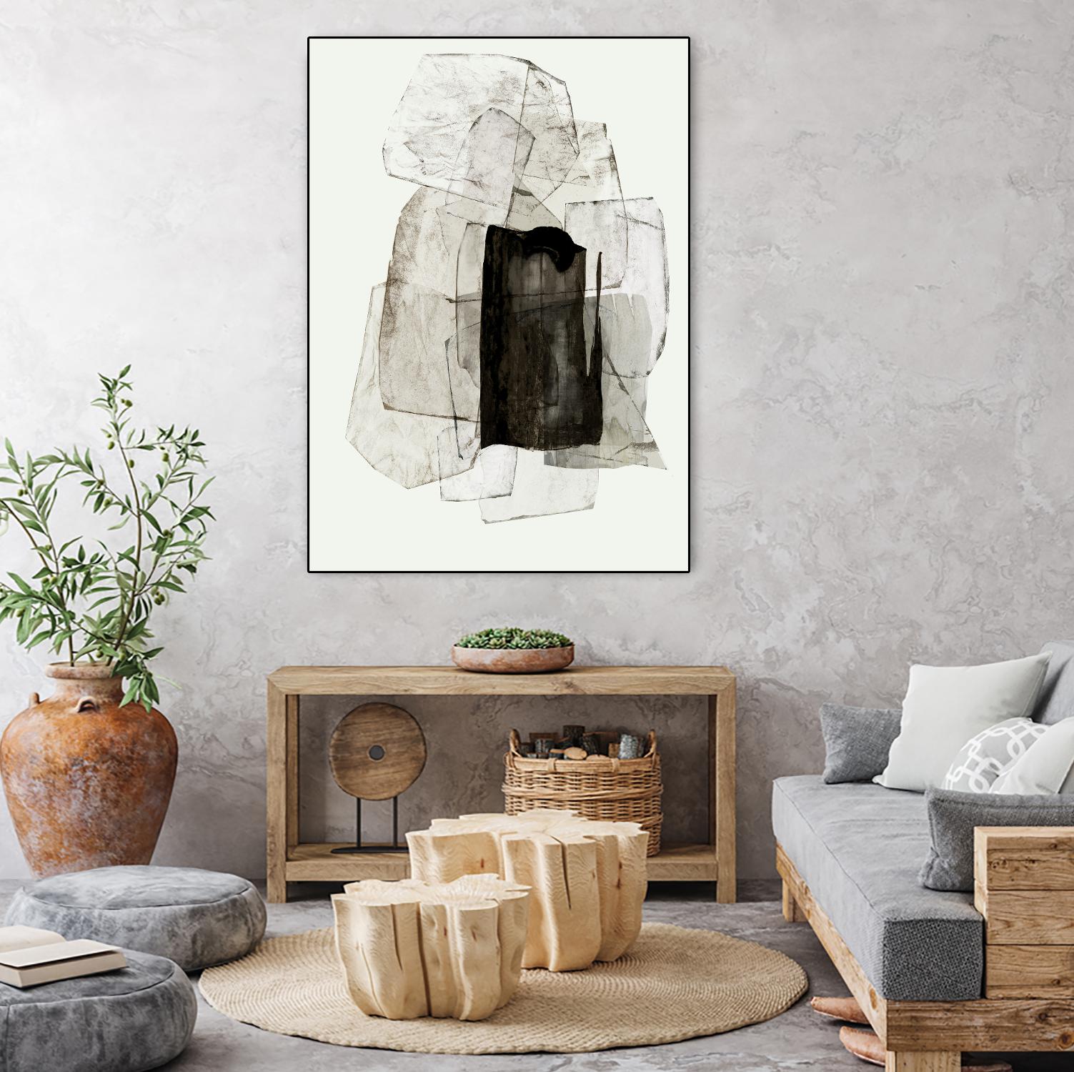 Blotting Ink II by PI Studio on GIANT ART - black shapes shape