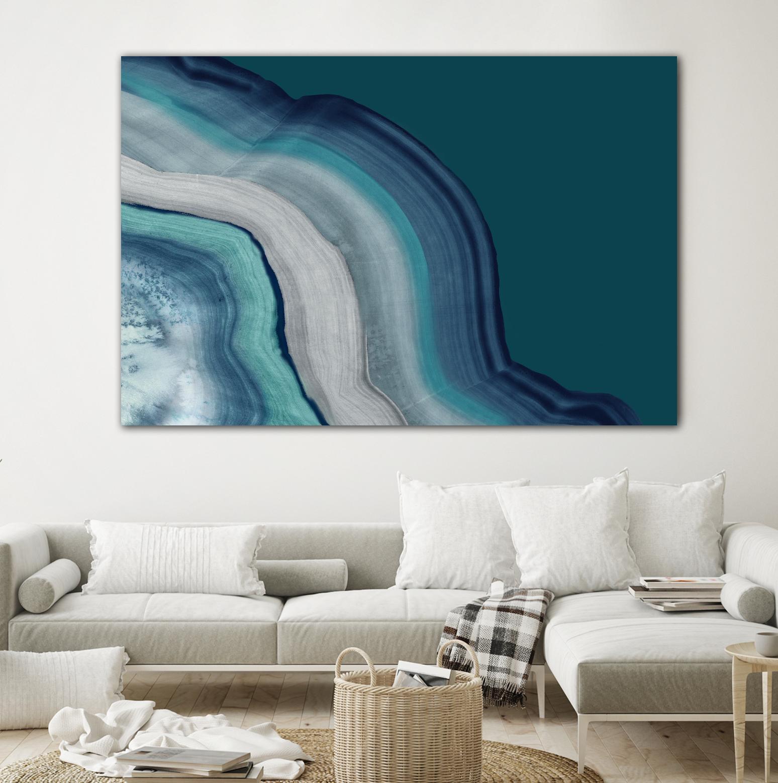 Agate Deep Blue Sea by PI Studio on GIANT ART - abstract