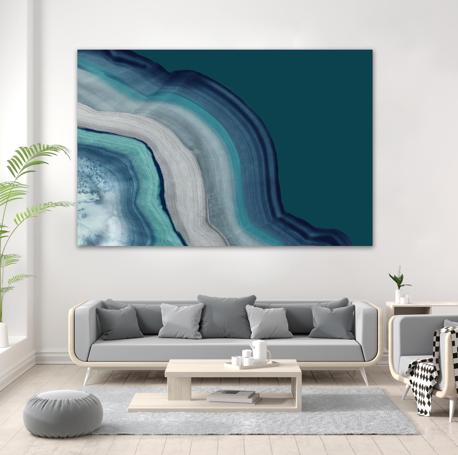 Agate Deep Blue Sea by PI Studio on GIANT ART - abstract