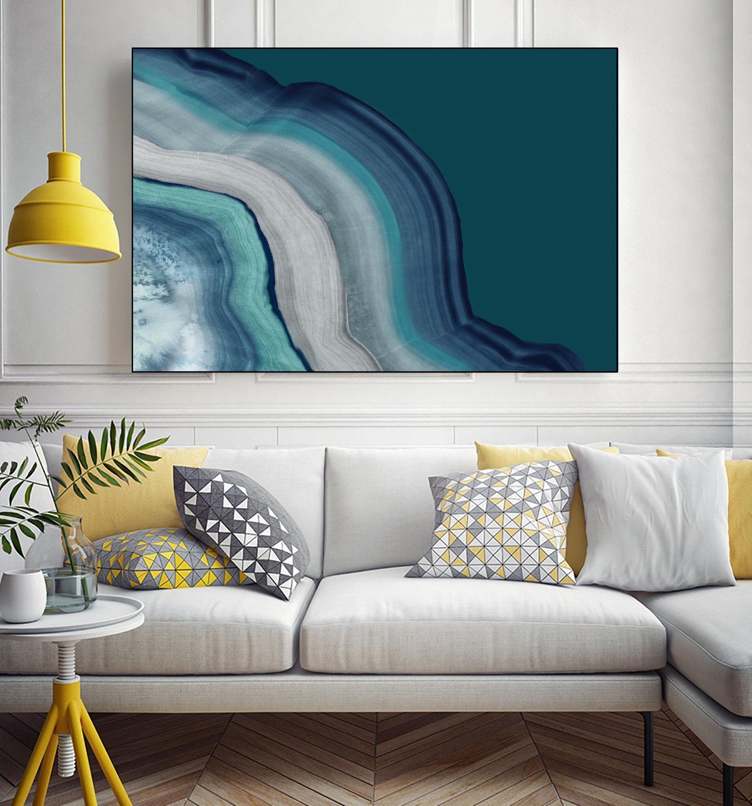 Agate Deep Blue Sea by PI Studio on GIANT ART - abstract