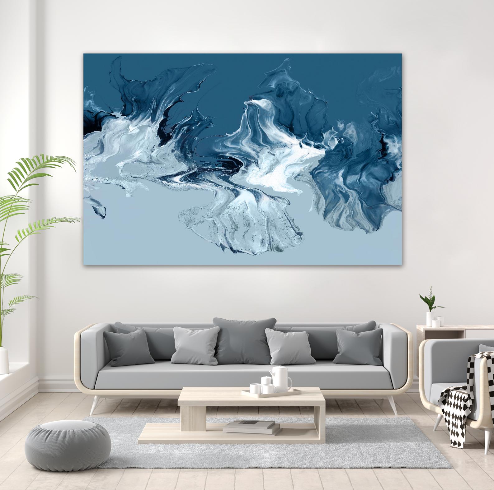 Azure Marble I by PI Studio on GIANT ART - abstract