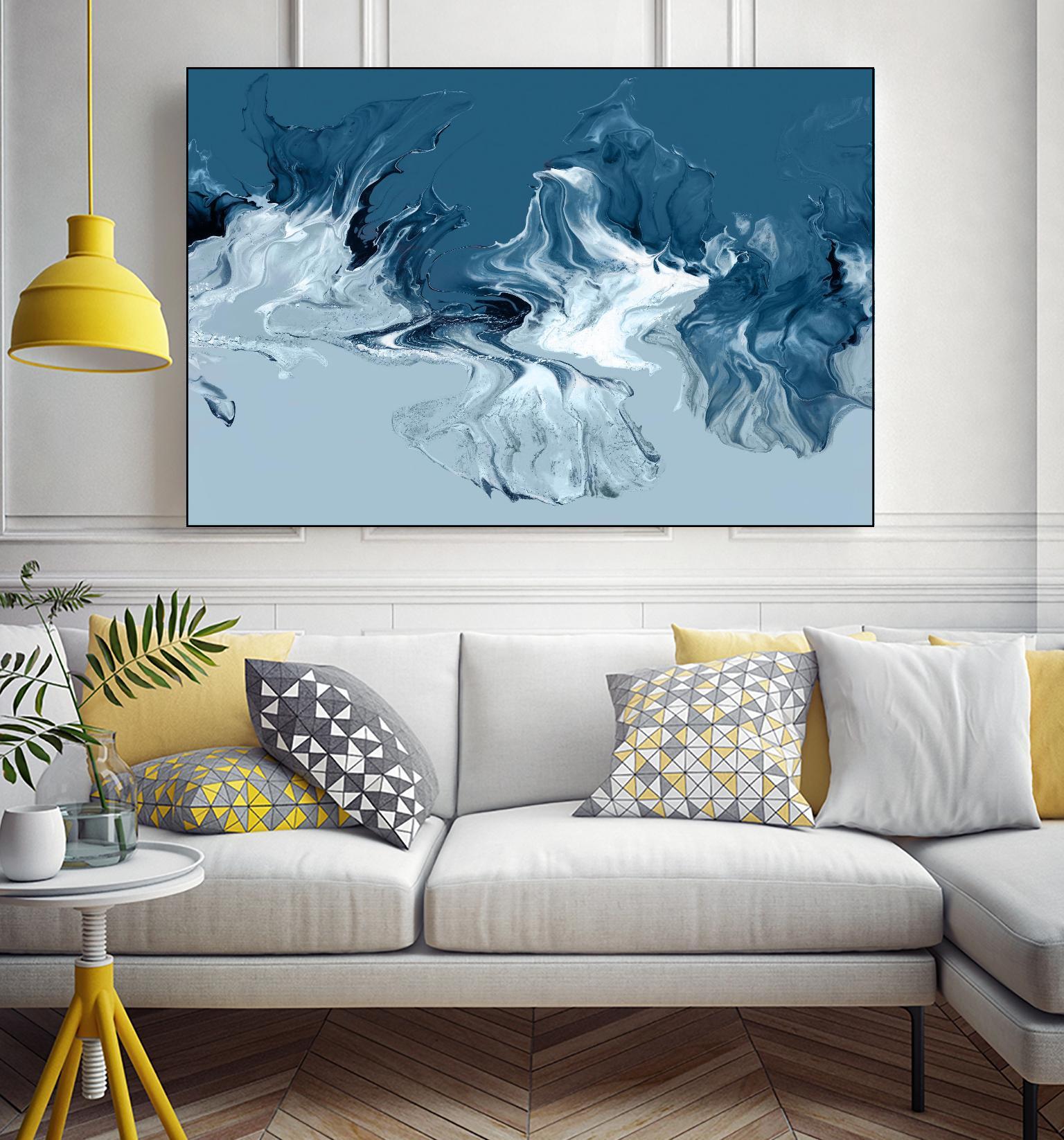 Azure Marble I by PI Studio on GIANT ART - abstract