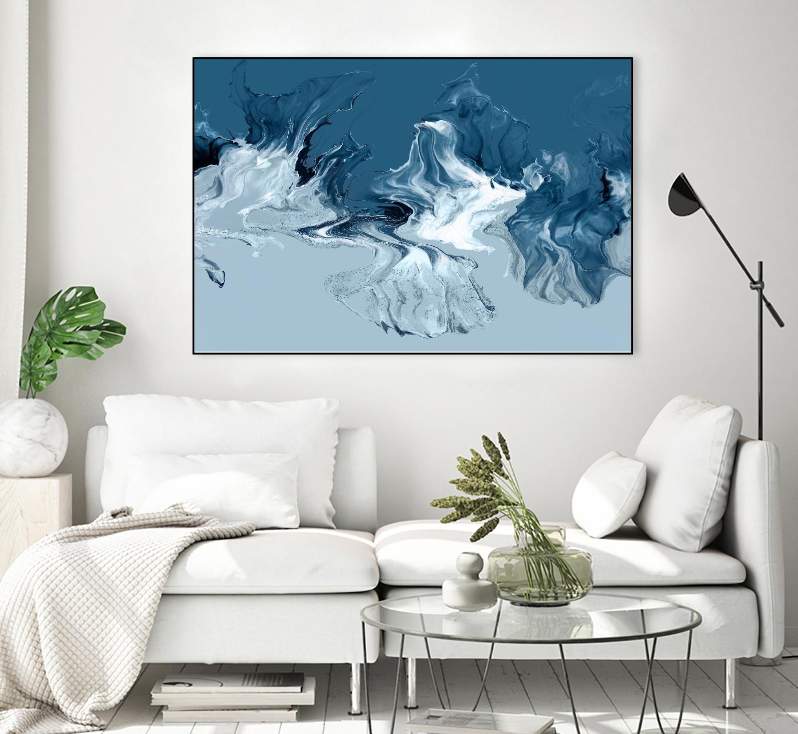 Azure Marble I by PI Studio on GIANT ART - abstract