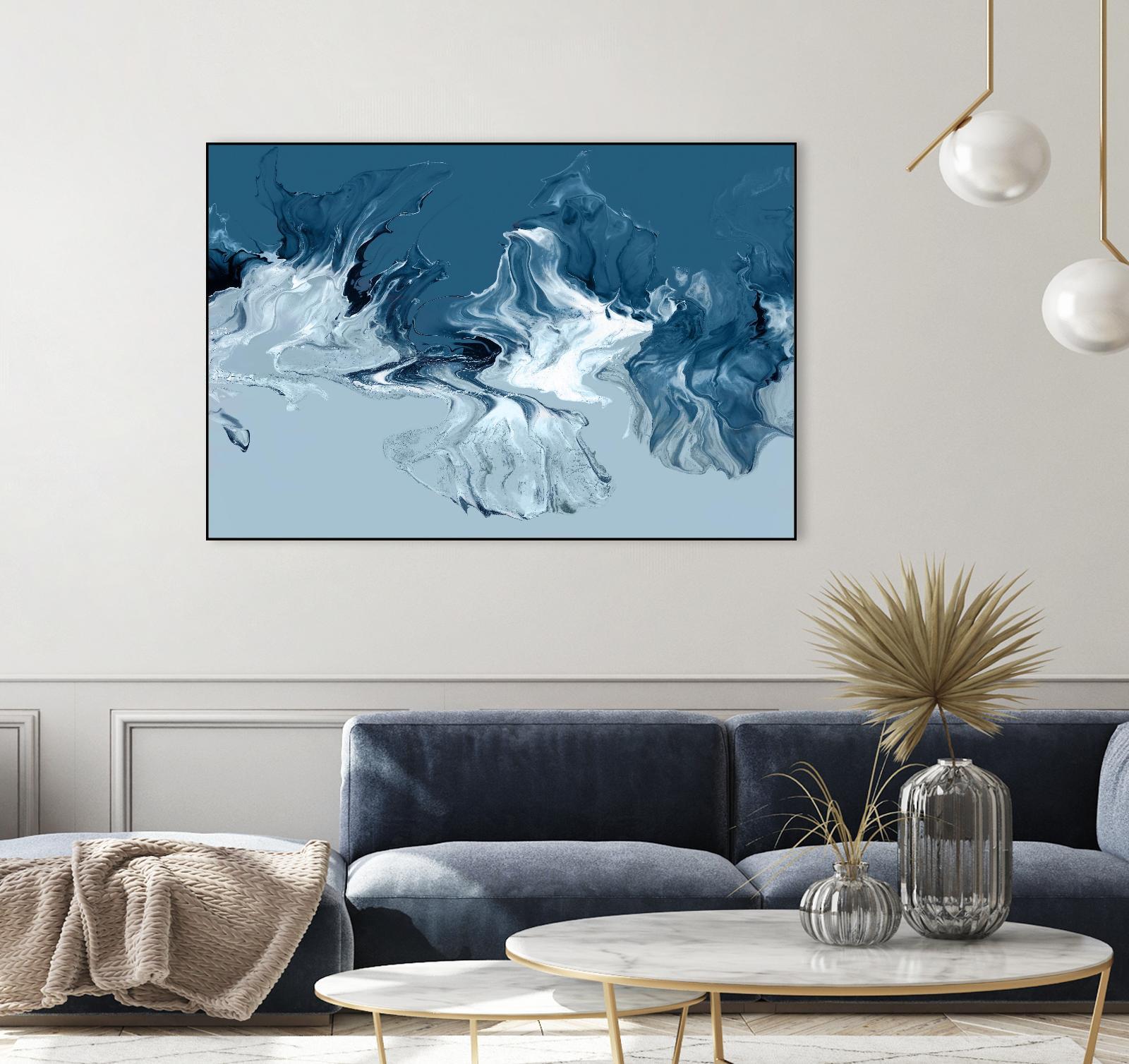 Azure Marble I by PI Studio on GIANT ART - abstract