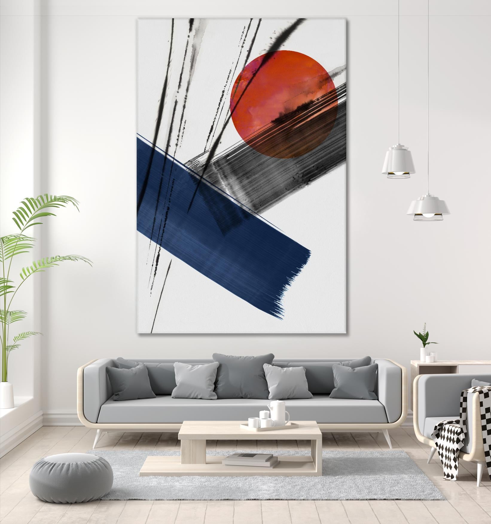 Red Sun Over Paradise II by PI Studio on GIANT ART - abstract