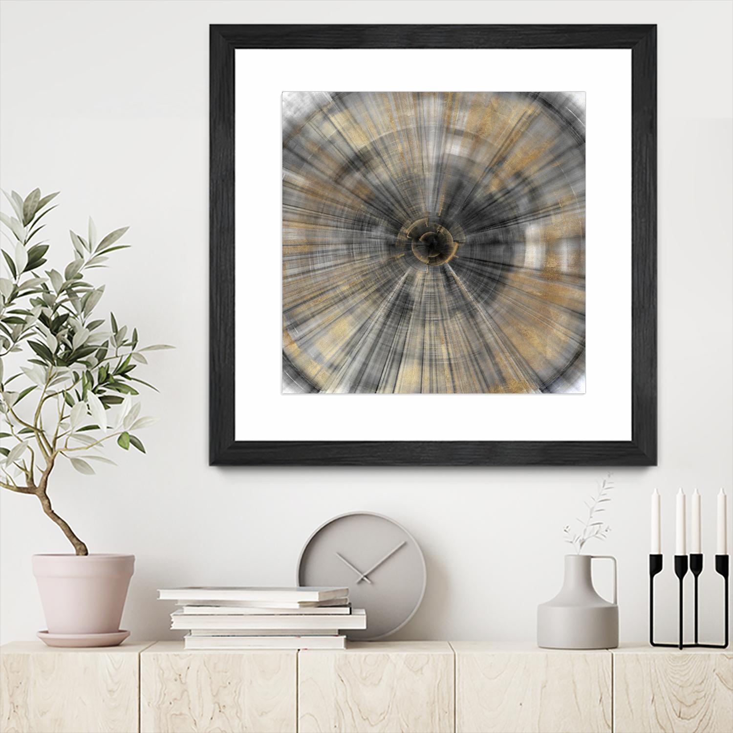 Golden Rays by PI Studio on GIANT ART - abstract