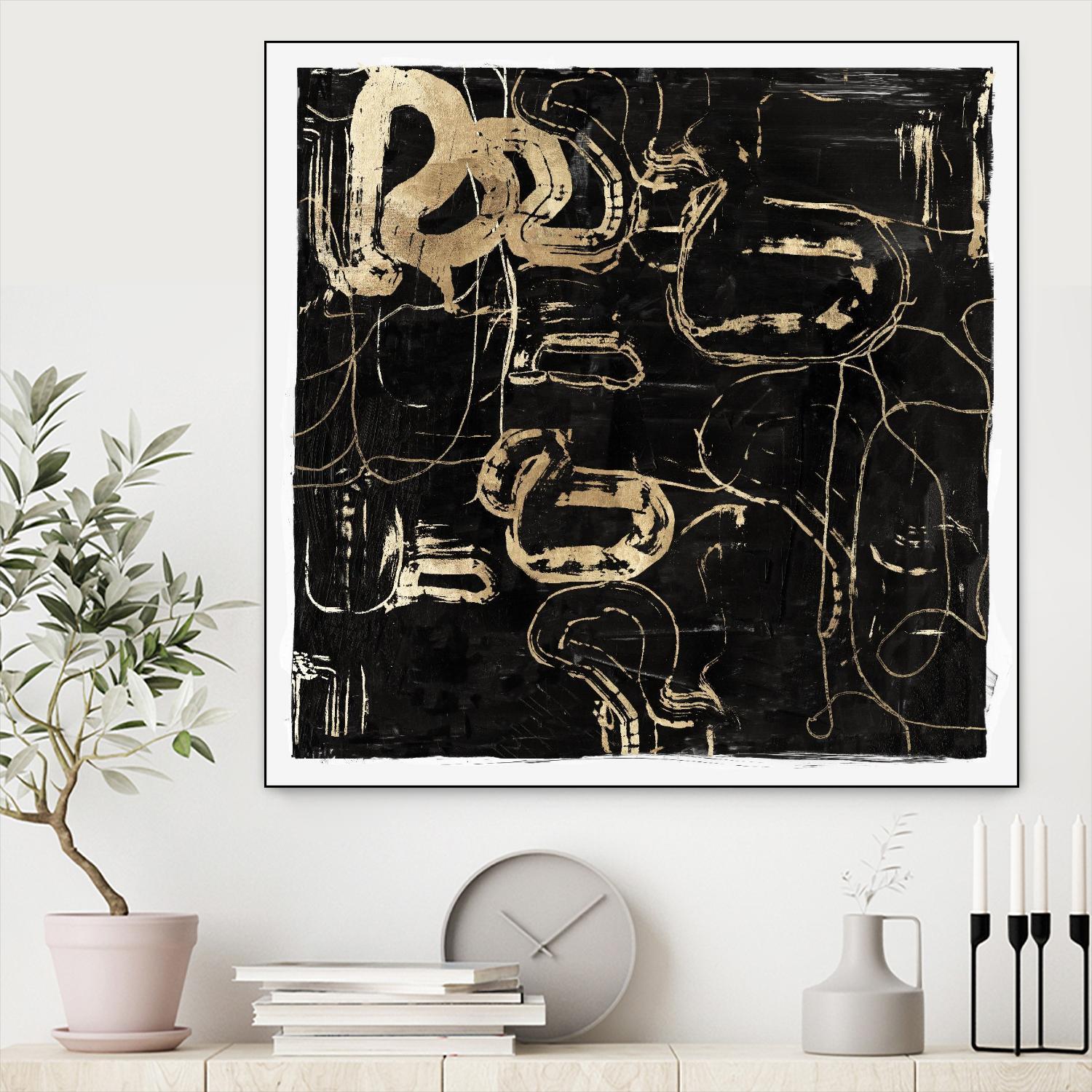 Golden Silence II by PI Studio on GIANT ART - abstract