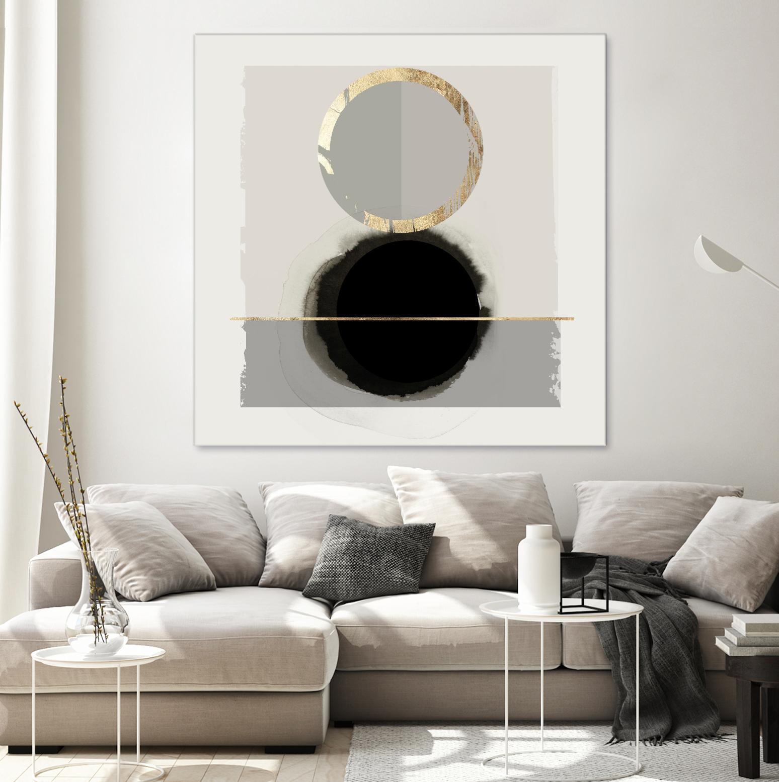 Dream Life Inspired I by PI Studio on GIANT ART - gold watercolour watercoulor