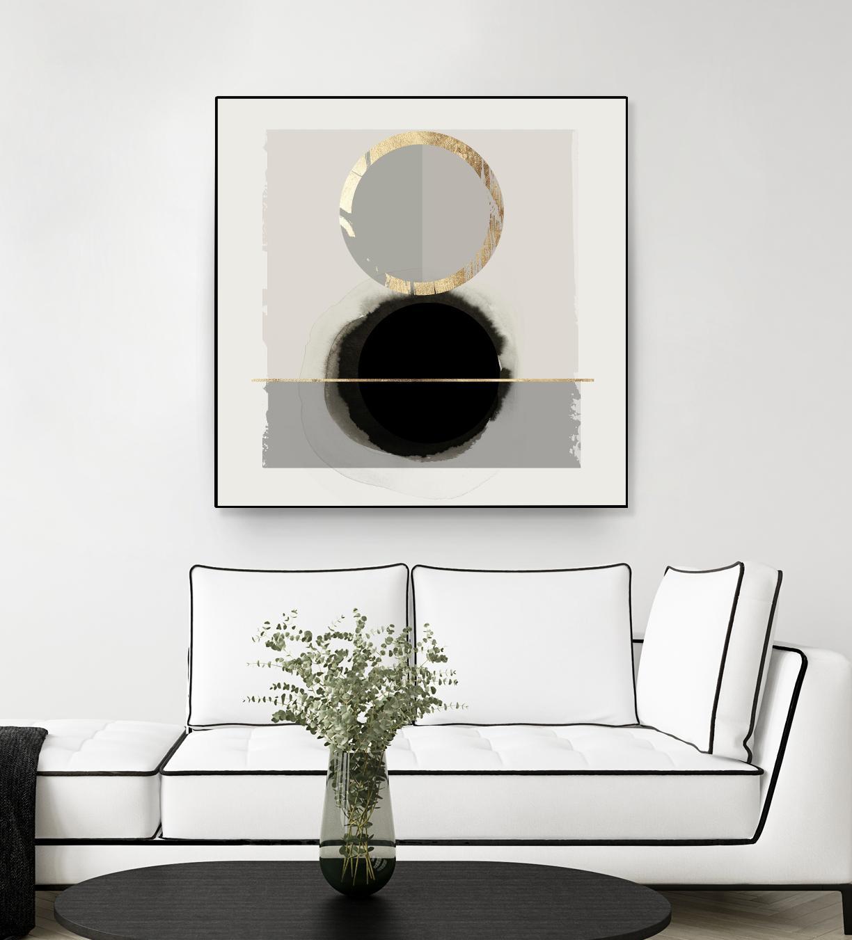 Dream Life Inspired I by PI Studio on GIANT ART - gold watercolour watercoulor