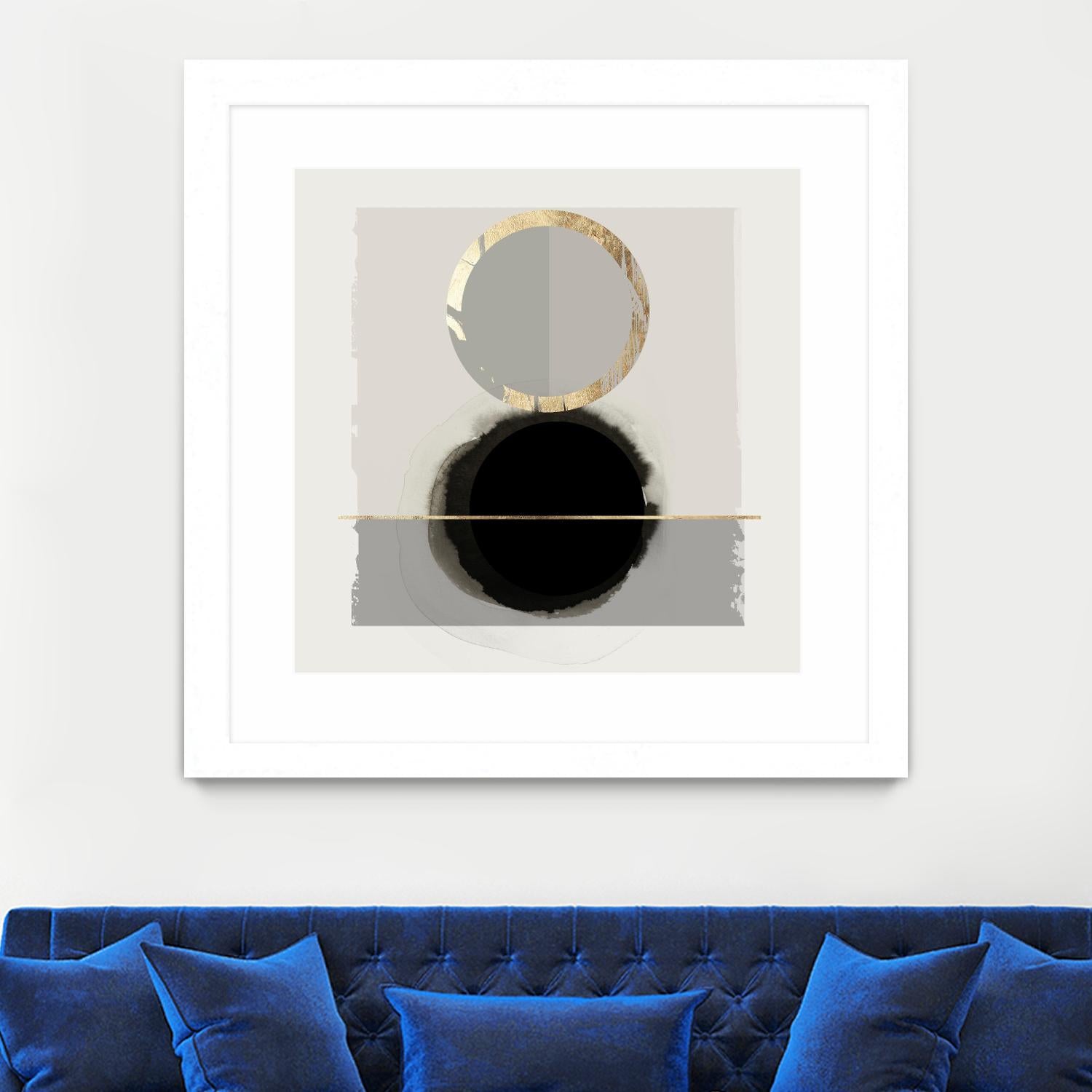 Dream Life Inspired I by PI Studio on GIANT ART - gold watercolour watercoulor