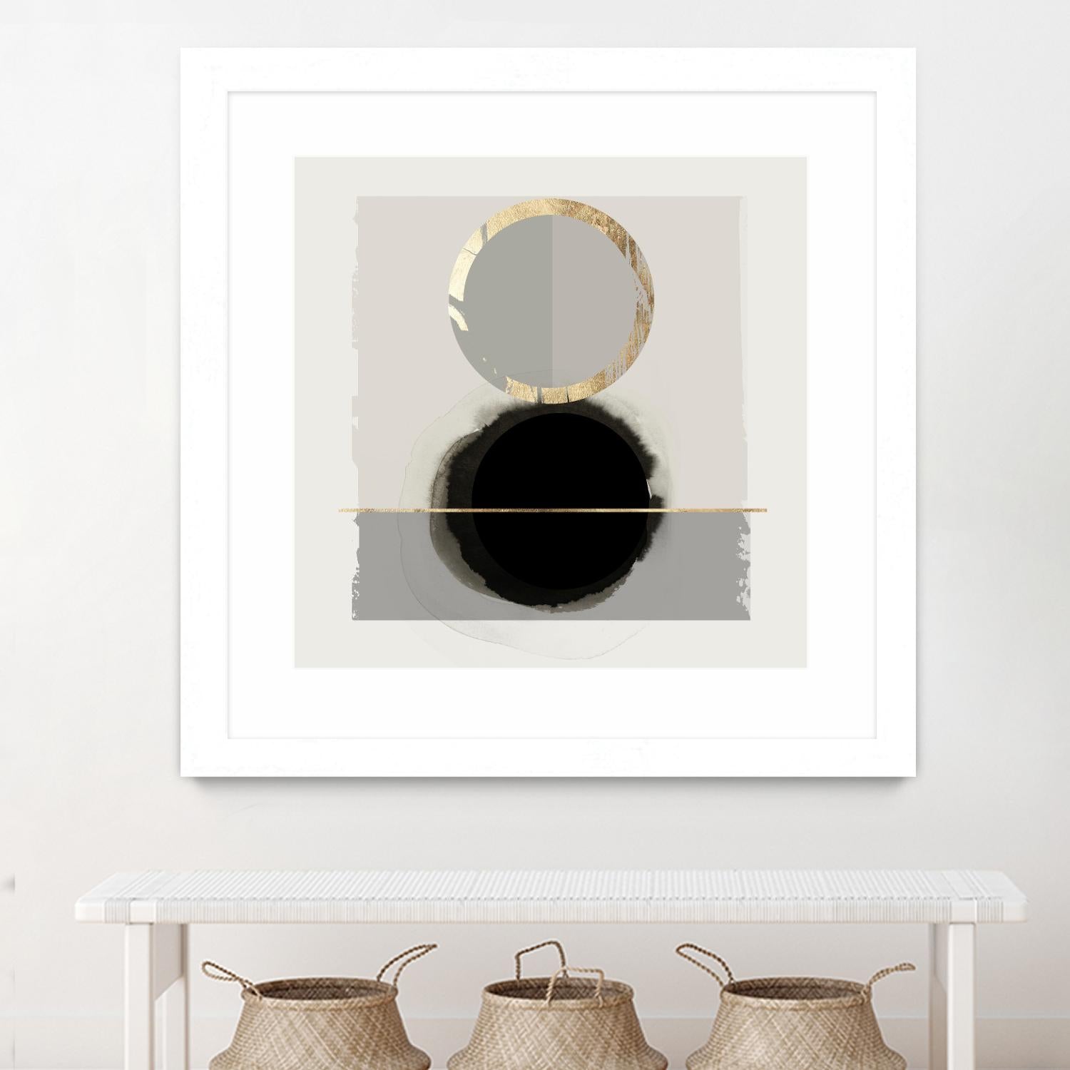 Dream Life Inspired I by PI Studio on GIANT ART - gold watercolour watercoulor