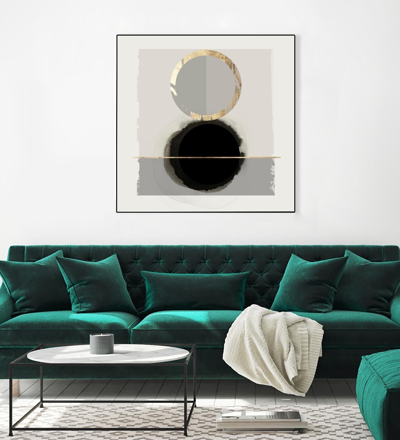 Dream Life Inspired I by PI Studio on GIANT ART - gold watercolour watercoulor