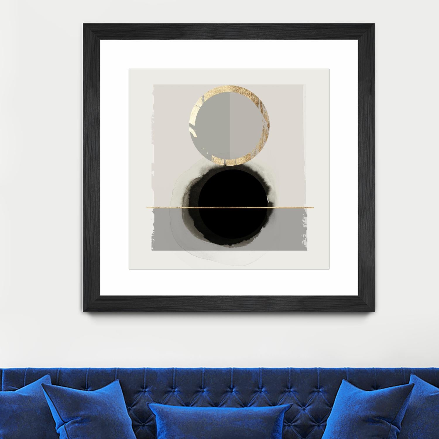 Dream Life Inspired I by PI Studio on GIANT ART - gold watercolour watercoulor