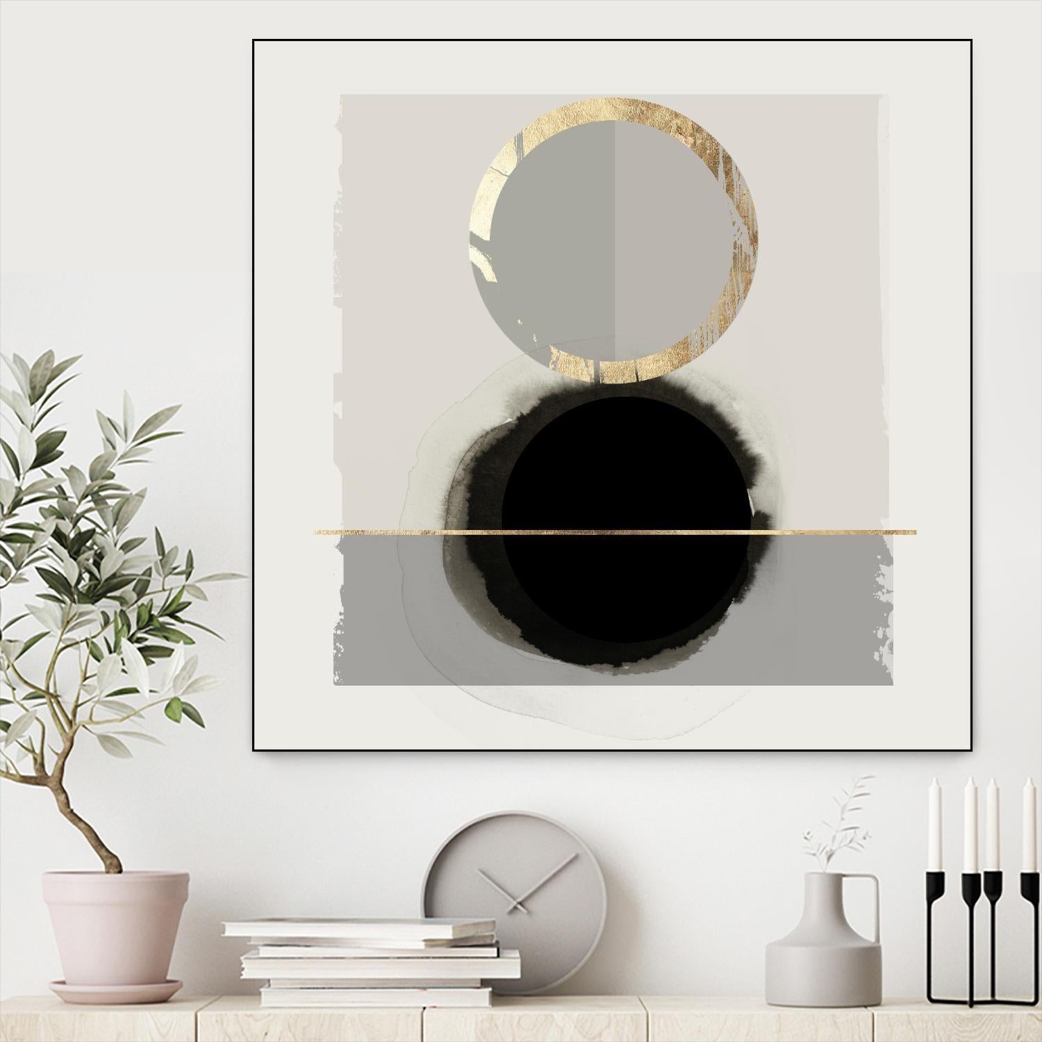 Dream Life Inspired I by PI Studio on GIANT ART - gold watercolour watercoulor