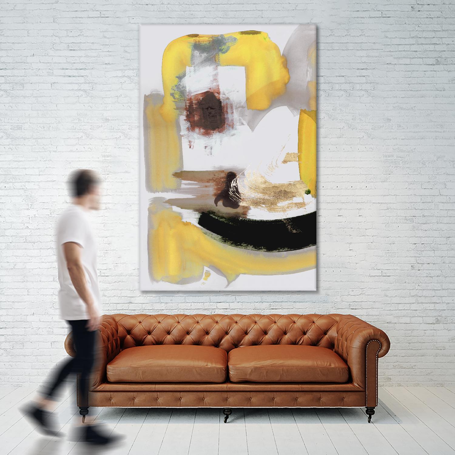 Lines Written in Early Spring II by PI Studio on GIANT ART - gold abstract abstract