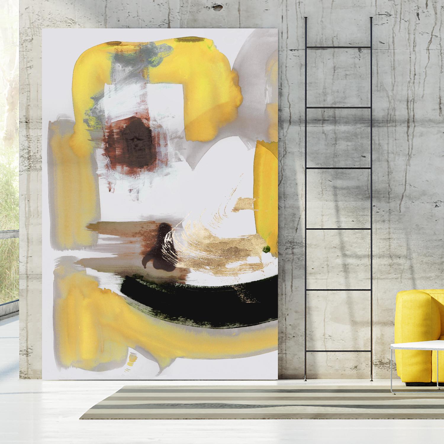 Lines Written in Early Spring II by PI Studio on GIANT ART - gold abstract abstract