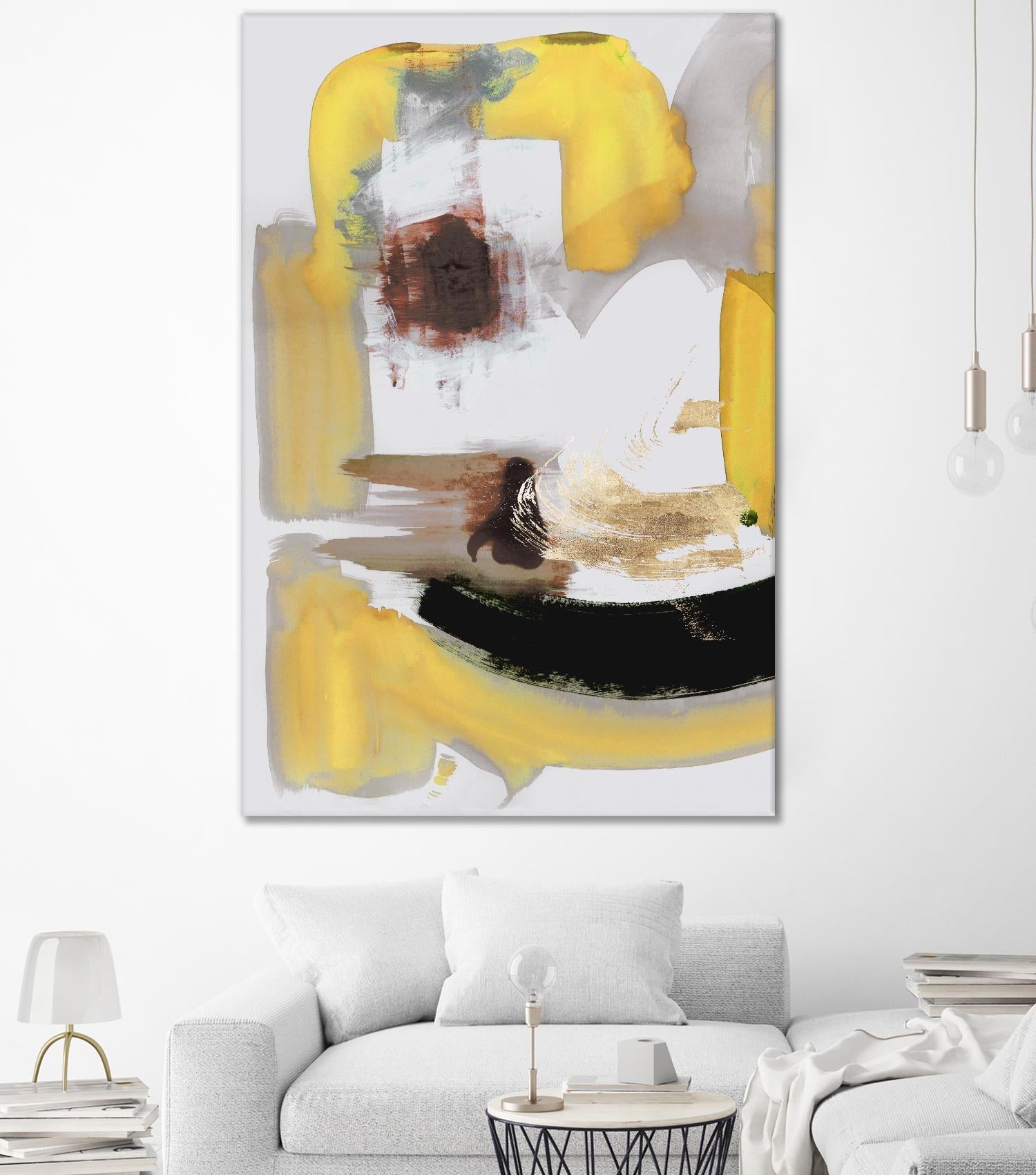 Lines Written in Early Spring II by PI Studio on GIANT ART - gold abstract abstract