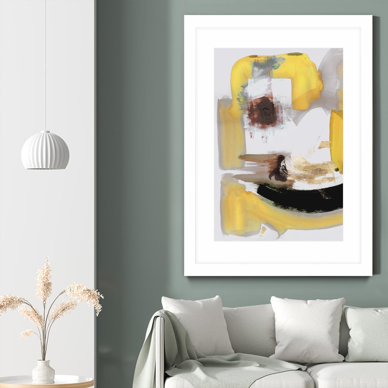 Lines Written in Early Spring II by PI Studio on GIANT ART - gold abstract abstract