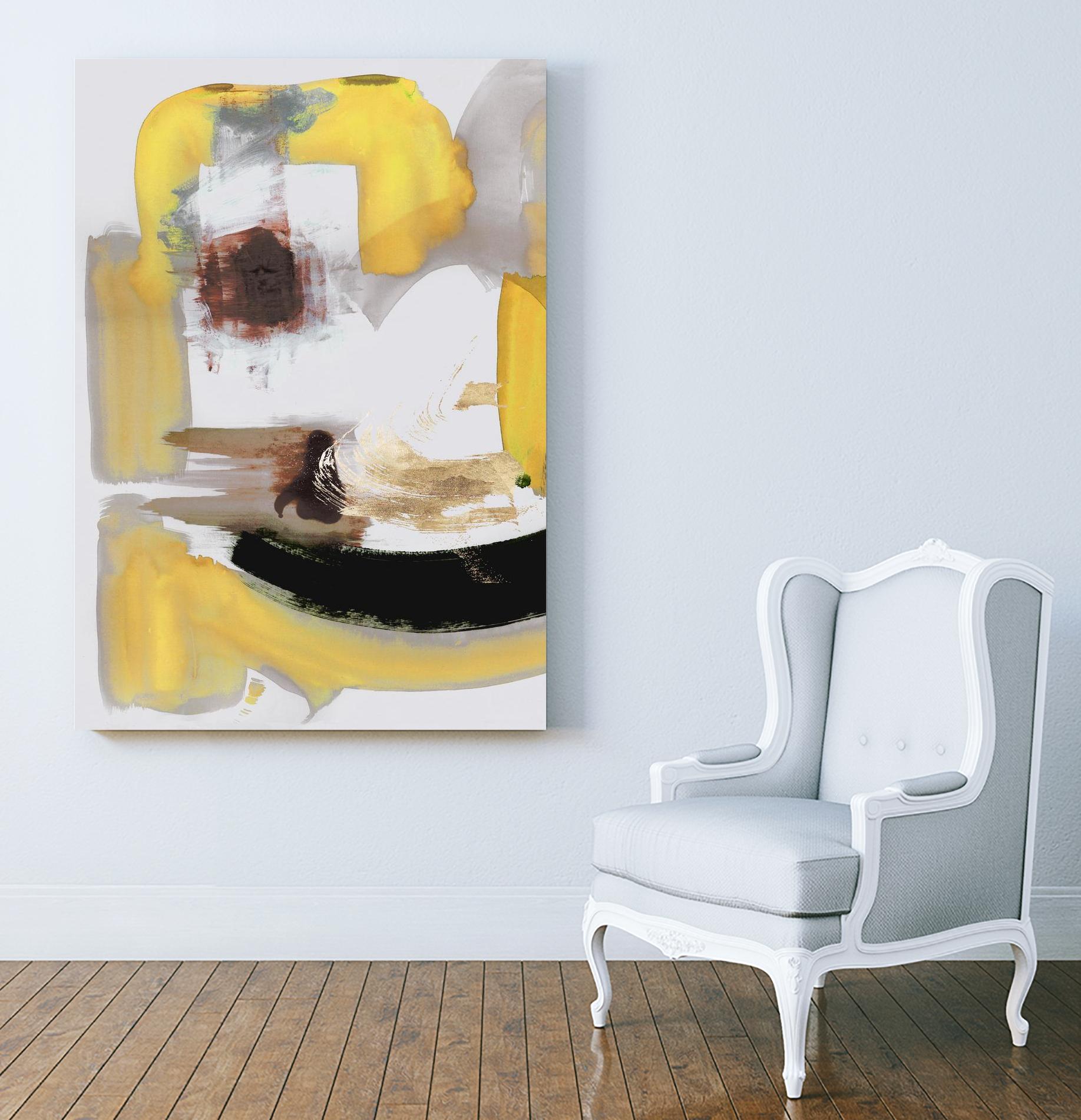 Lines Written in Early Spring II by PI Studio on GIANT ART - gold abstract abstract