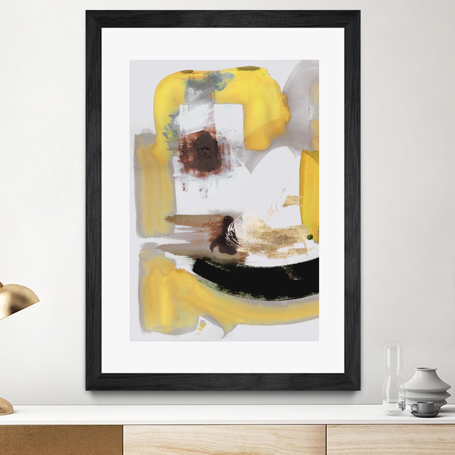 Lines Written in Early Spring II by PI Studio on GIANT ART - gold abstract abstract