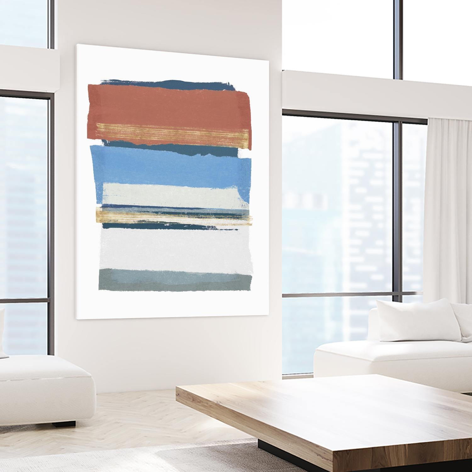 Sunset Boulevard II by PI Studio on GIANT ART - red abstract abstract