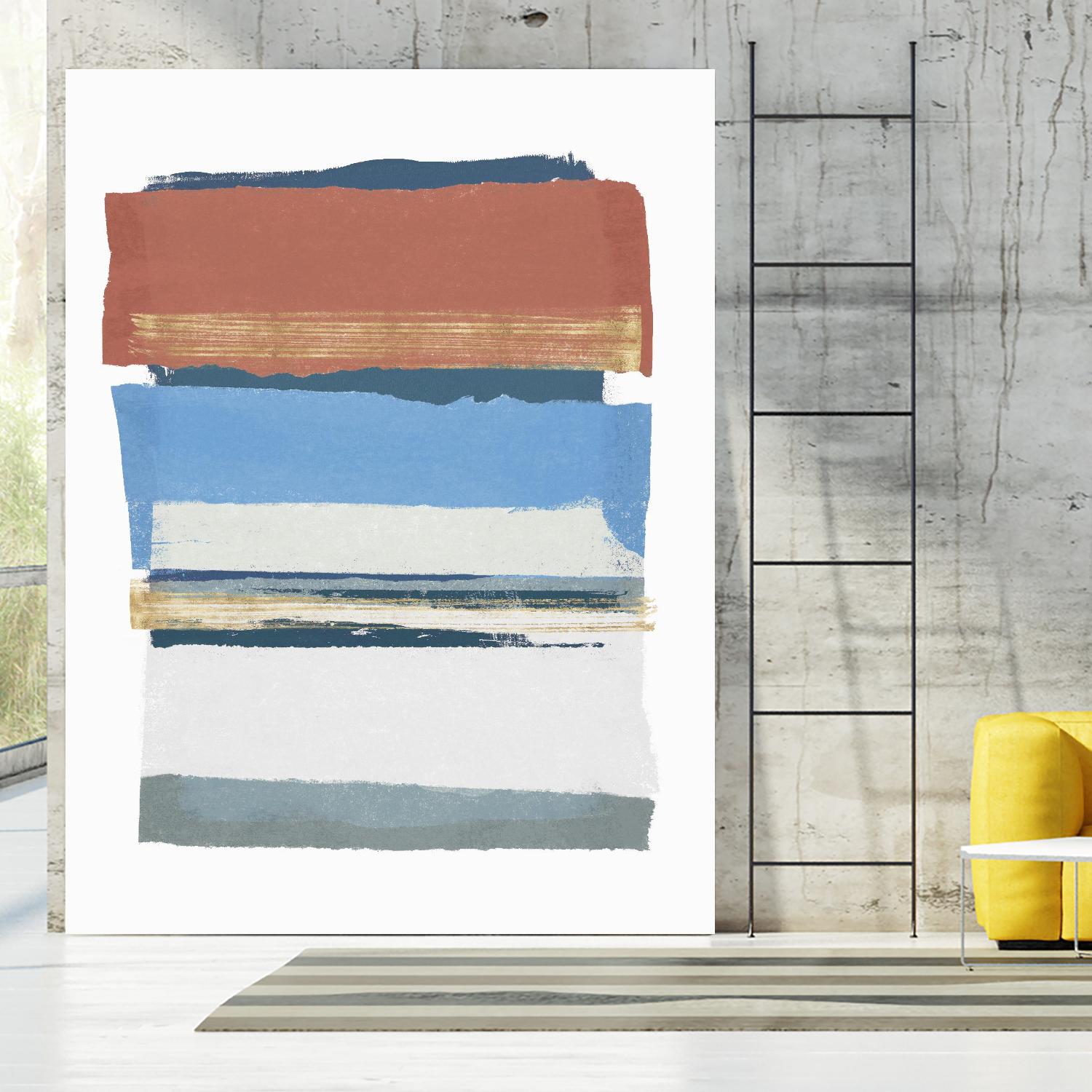 Sunset Boulevard II by PI Studio on GIANT ART - red abstract abstract