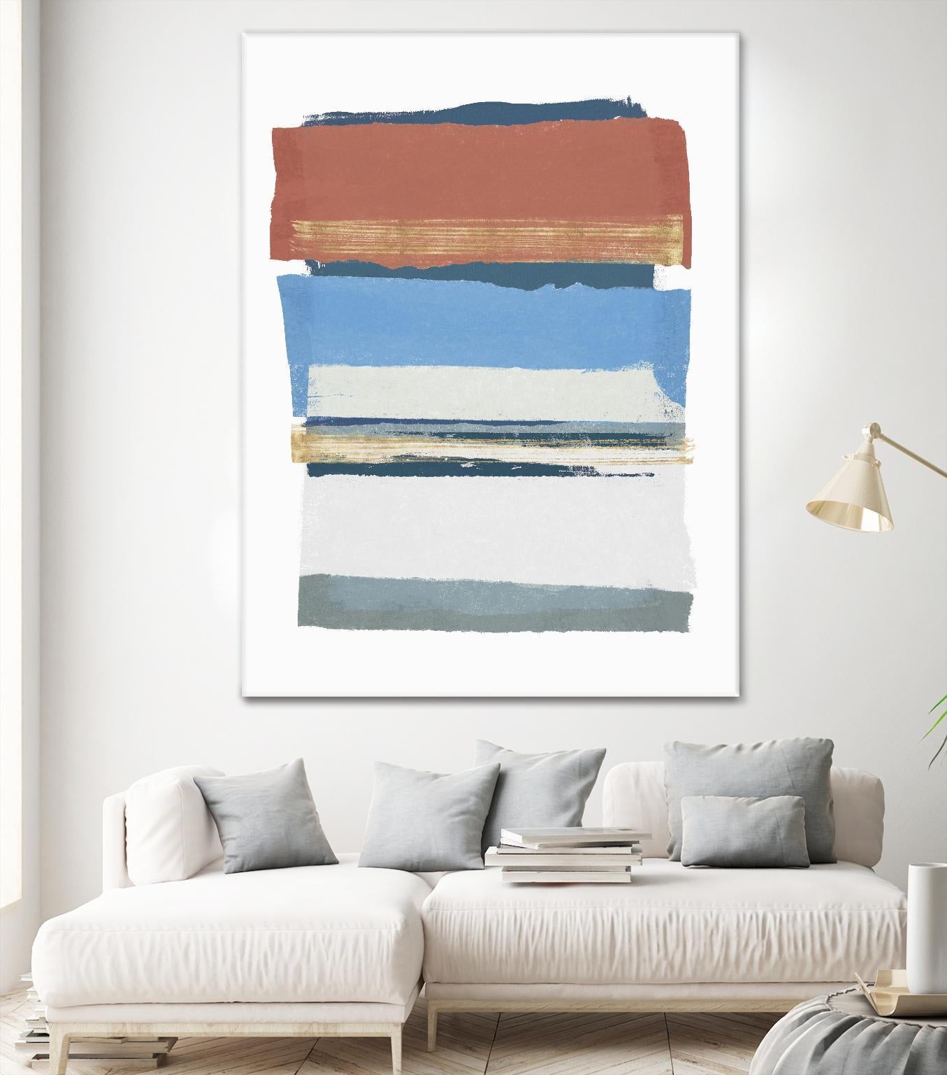 Sunset Boulevard II by PI Studio on GIANT ART - red abstract abstract