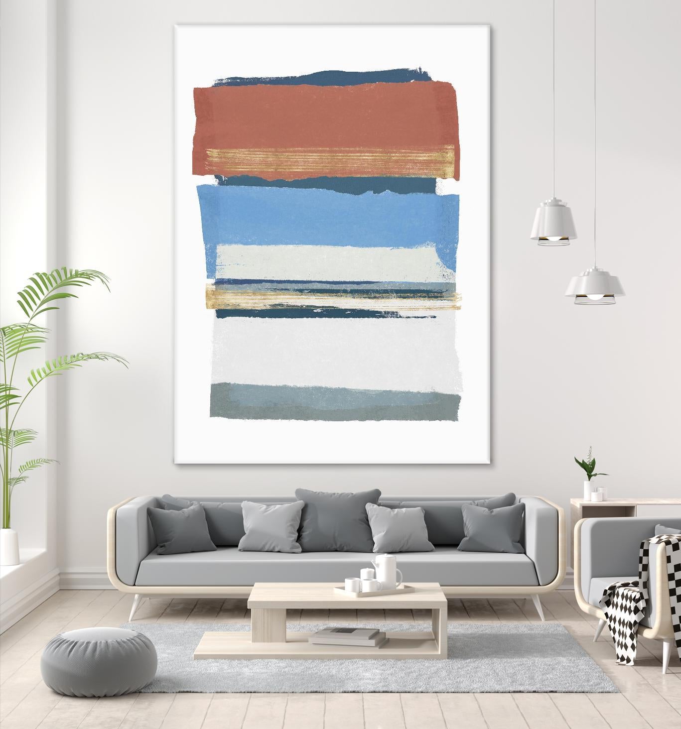 Sunset Boulevard II by PI Studio on GIANT ART - red abstract abstract