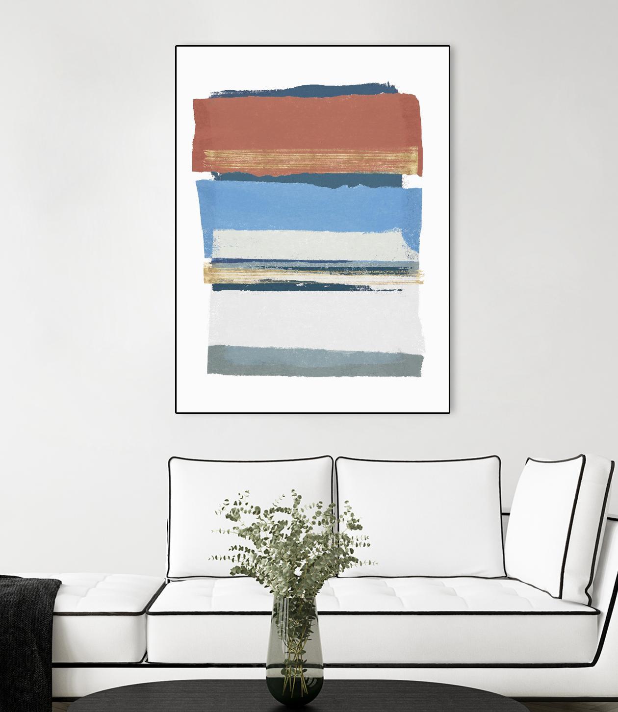 Sunset Boulevard II by PI Studio on GIANT ART - red abstract abstract