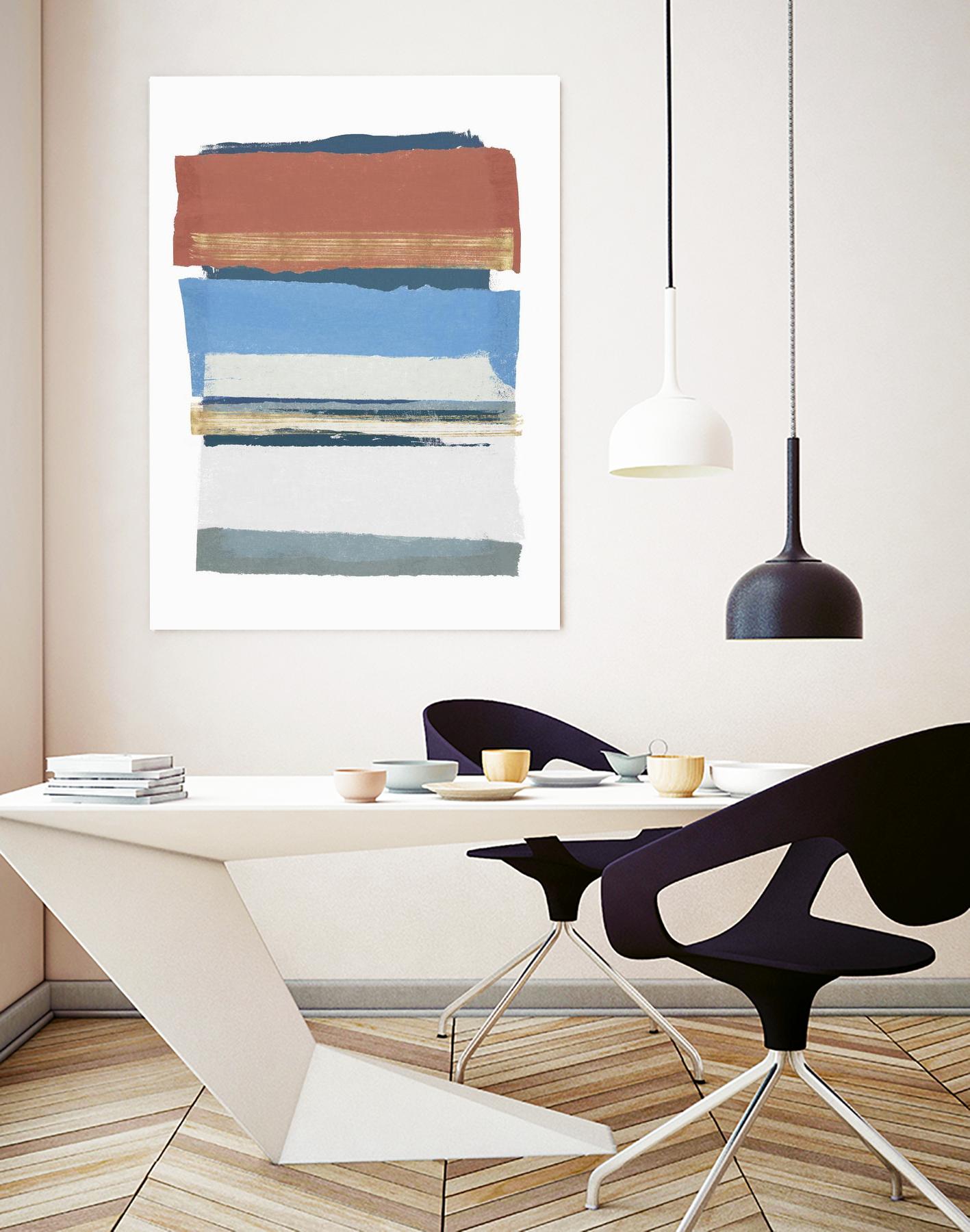 Sunset Boulevard II by PI Studio on GIANT ART - red abstract abstract