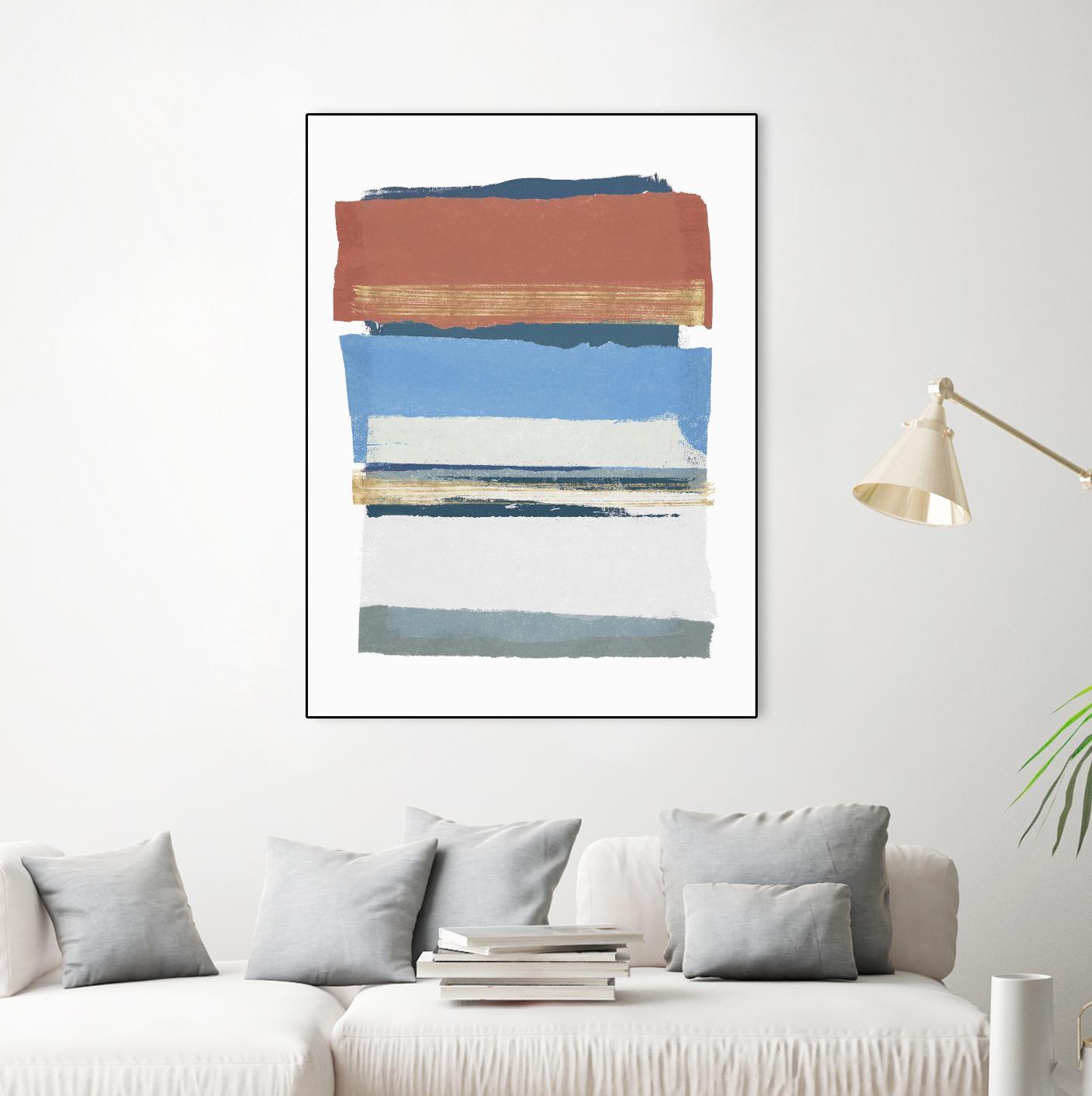 Sunset Boulevard II by PI Studio on GIANT ART - red abstract abstract