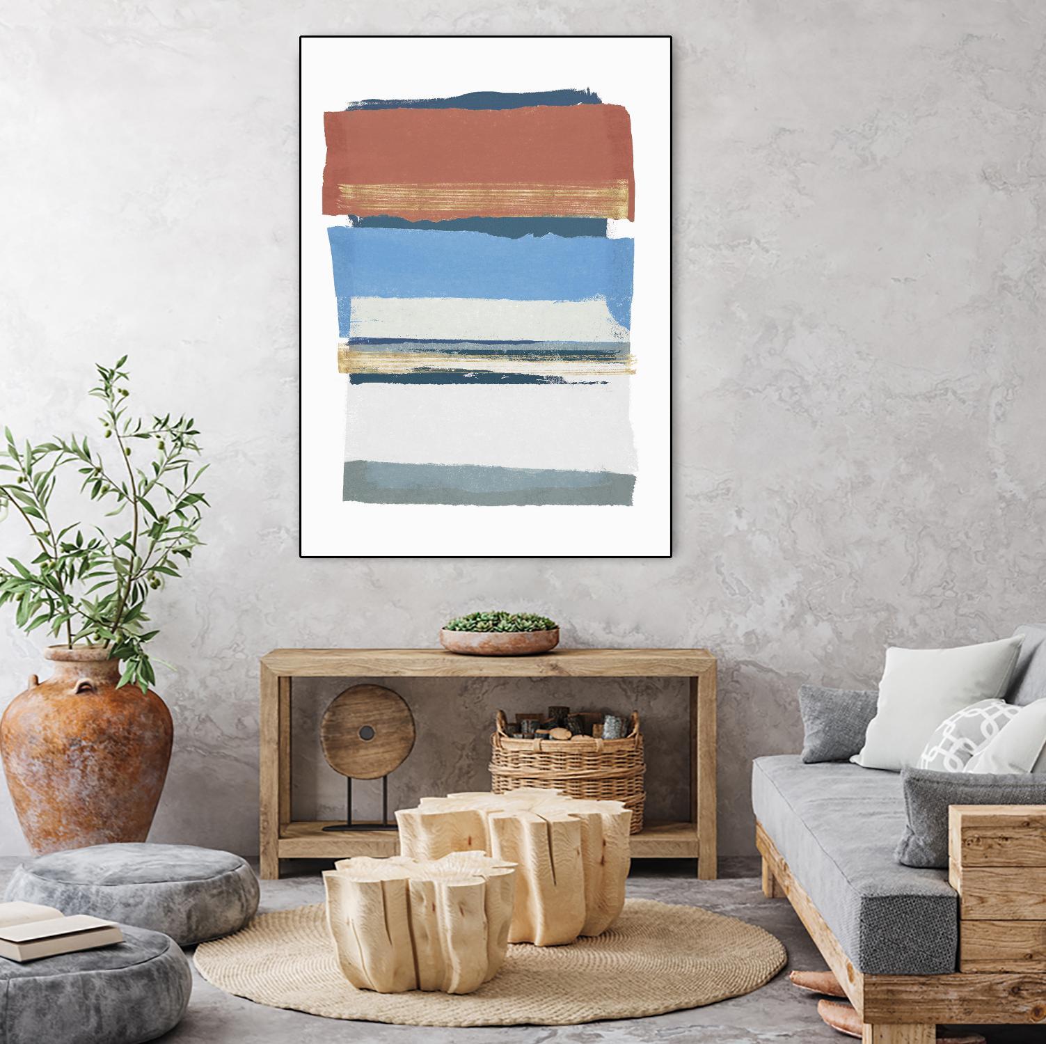 Sunset Boulevard II by PI Studio on GIANT ART - red abstract abstract