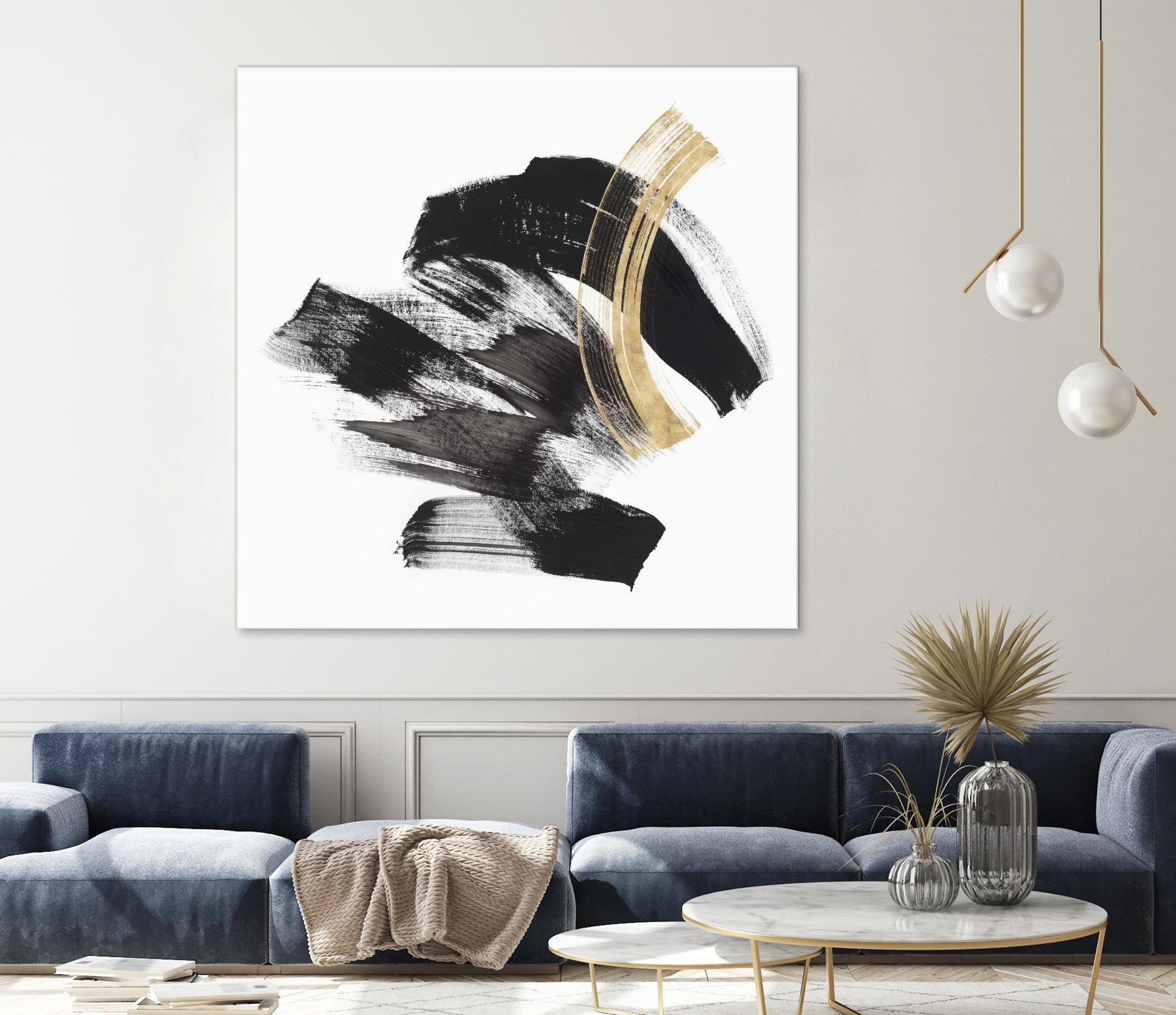 Golden Brushstroke II by PI Studio on GIANT ART - gold abstract abstract