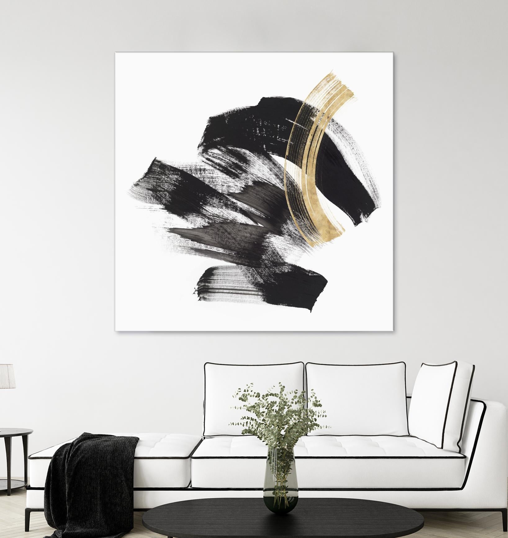 Golden Brushstroke II by PI Studio on GIANT ART - gold abstract abstract