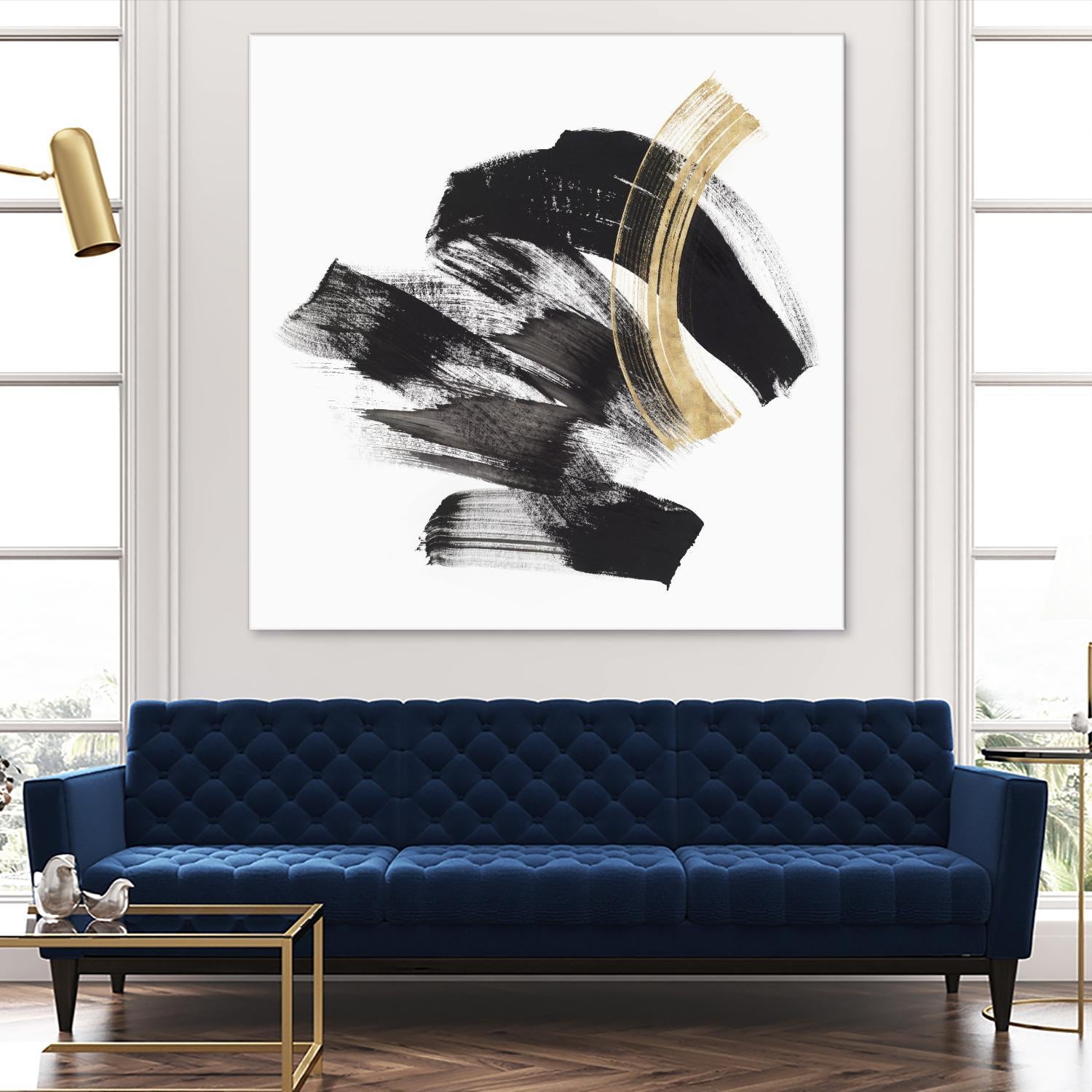 Golden Brushstroke II by PI Studio on GIANT ART - gold abstract abstract