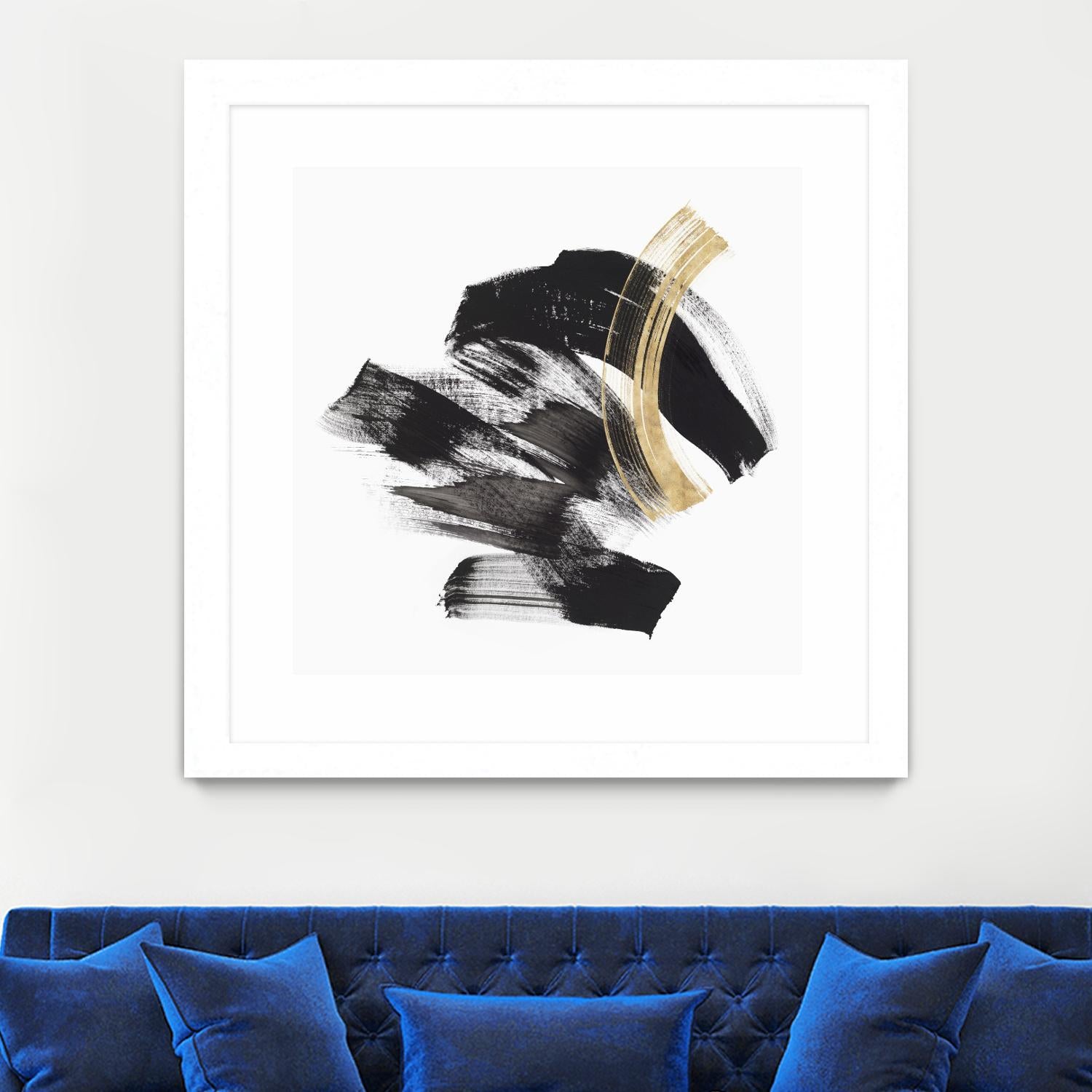 Golden Brushstroke II by PI Studio on GIANT ART - gold abstract abstract