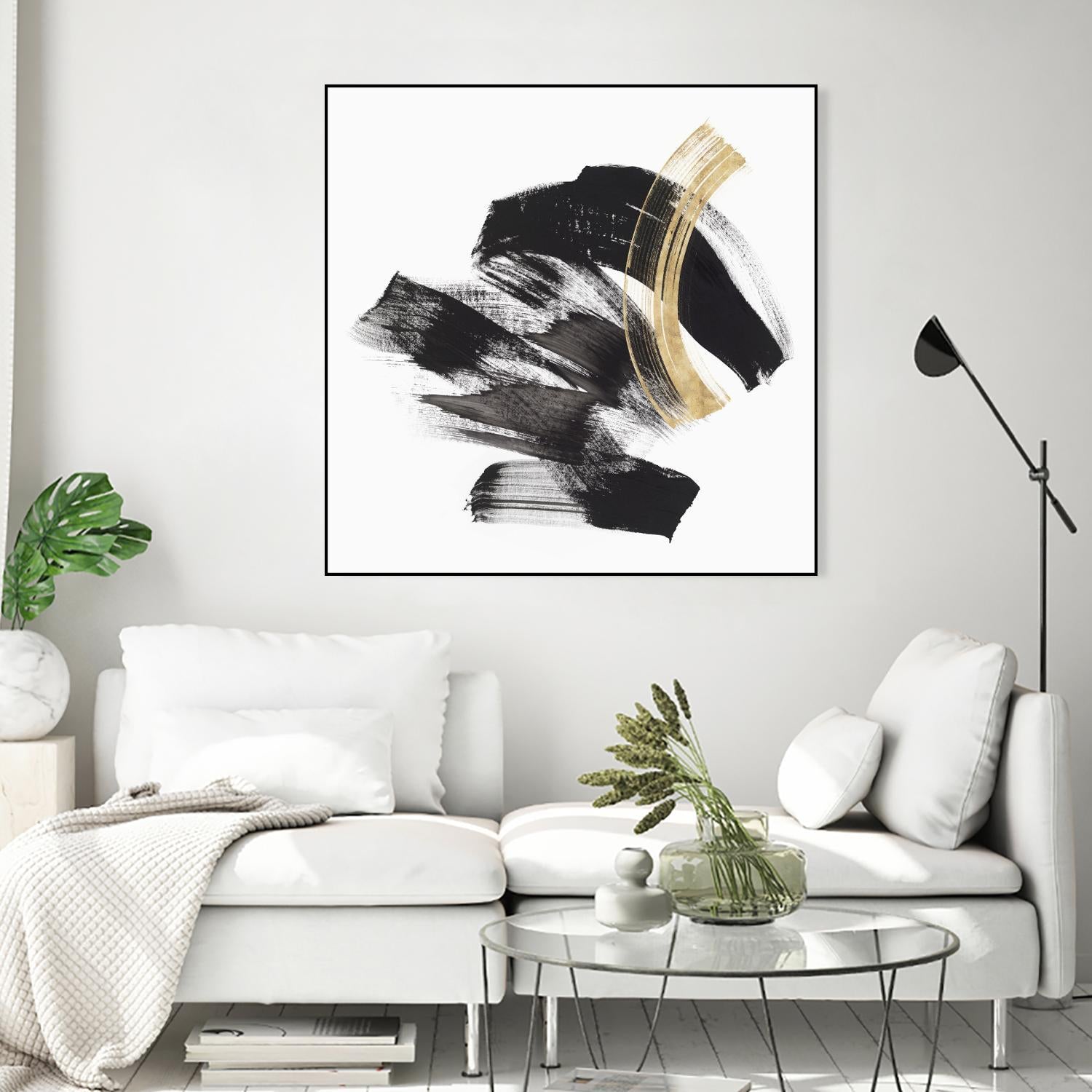 Golden Brushstroke II by PI Studio on GIANT ART - gold abstract abstract