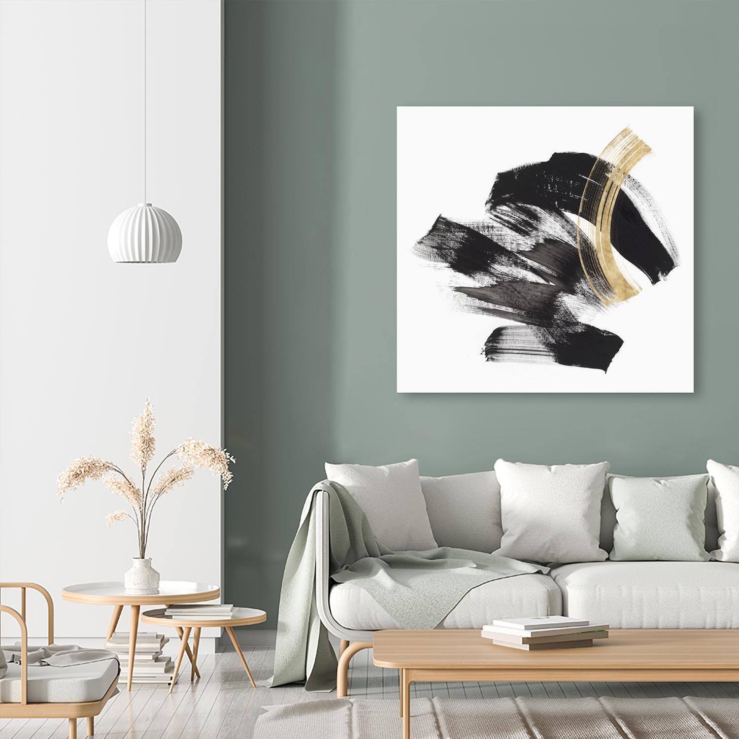 Golden Brushstroke II by PI Studio on GIANT ART - gold abstract abstract