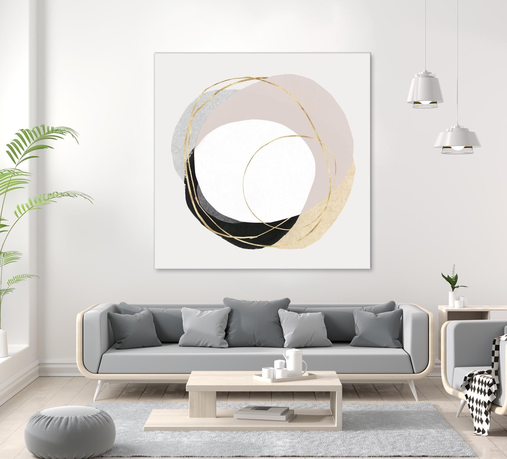 Ring of Gold II by PI Studio on GIANT ART - gold abstract abstract