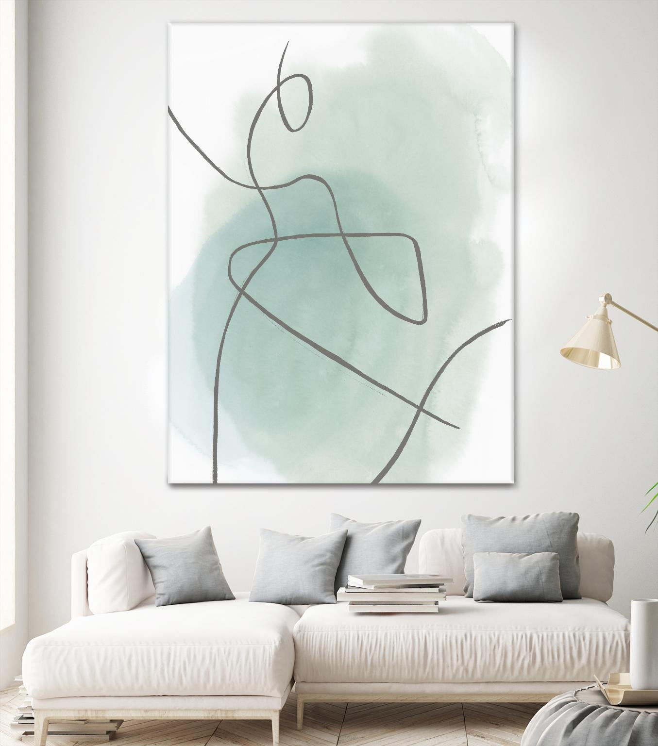 Follow Green II by PI Studio on GIANT ART - green linear lines