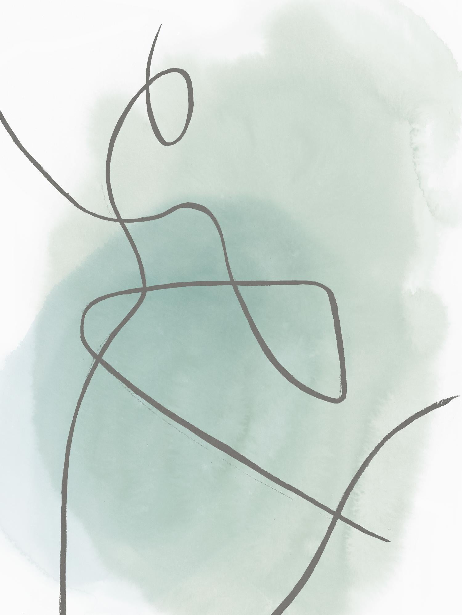 Follow Green II by PI Studio on GIANT ART - green linear lines