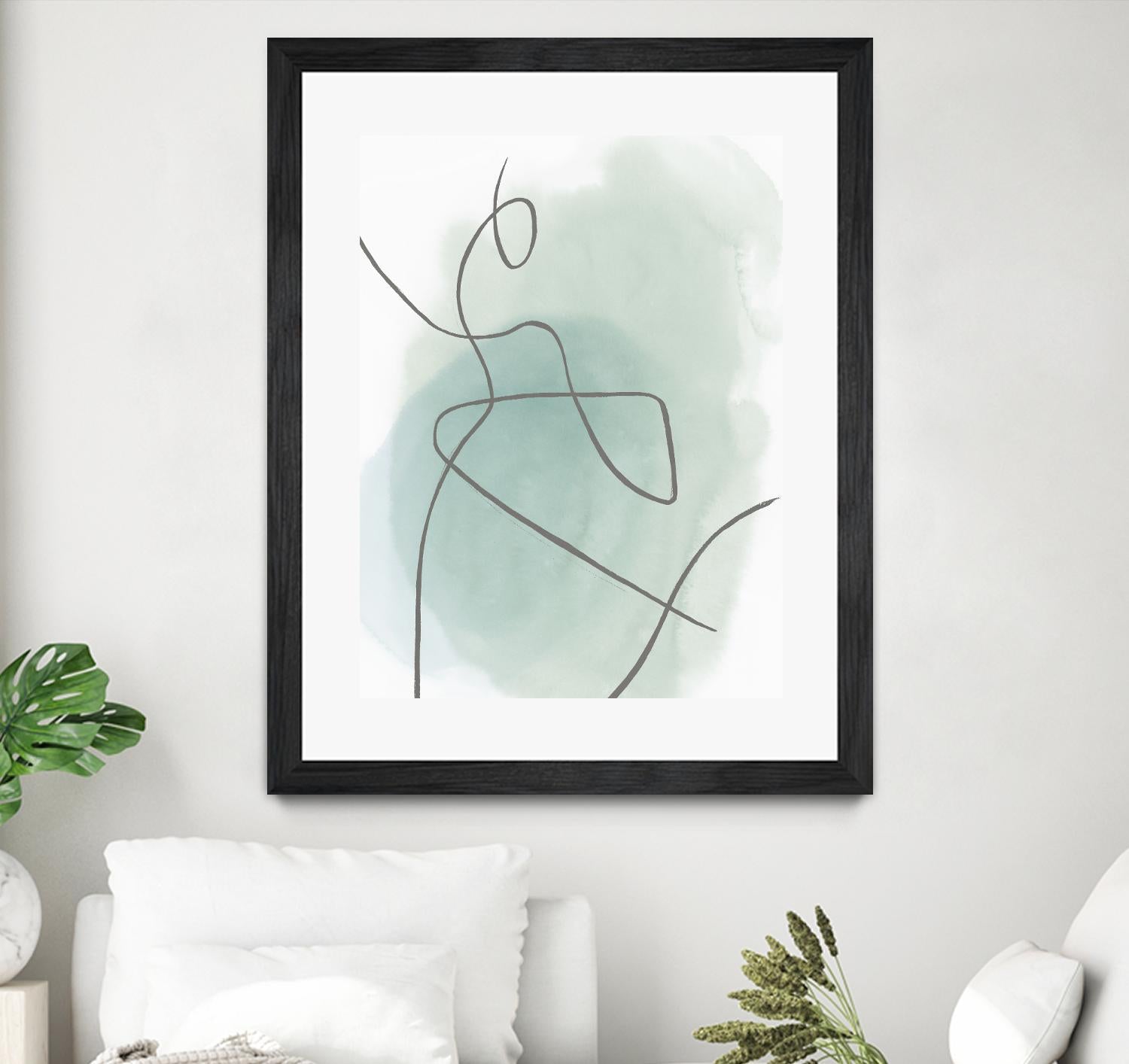 Follow Green II by PI Studio on GIANT ART - green linear lines