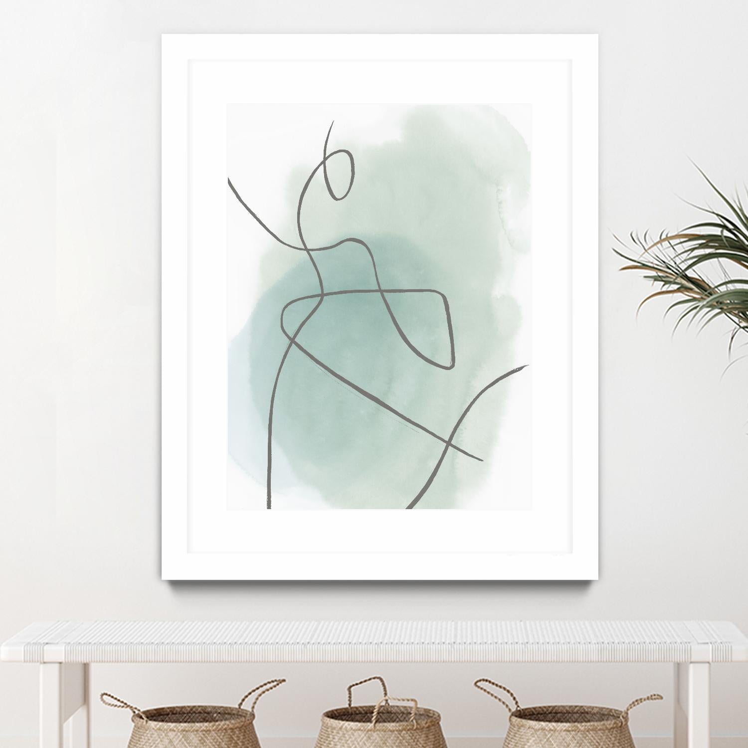 Follow Green II by PI Studio on GIANT ART - green linear lines