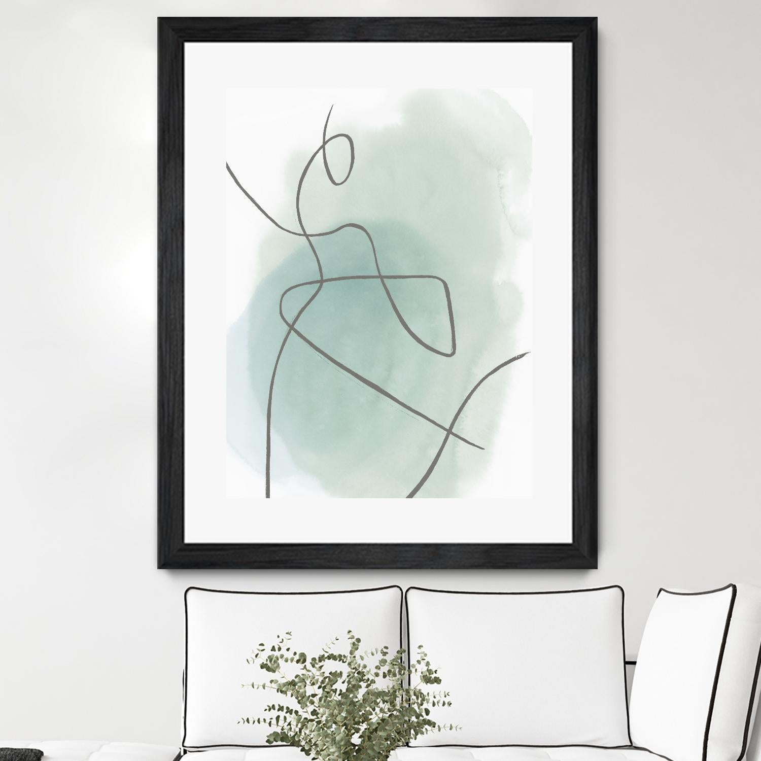 Follow Green II by PI Studio on GIANT ART - green linear lines