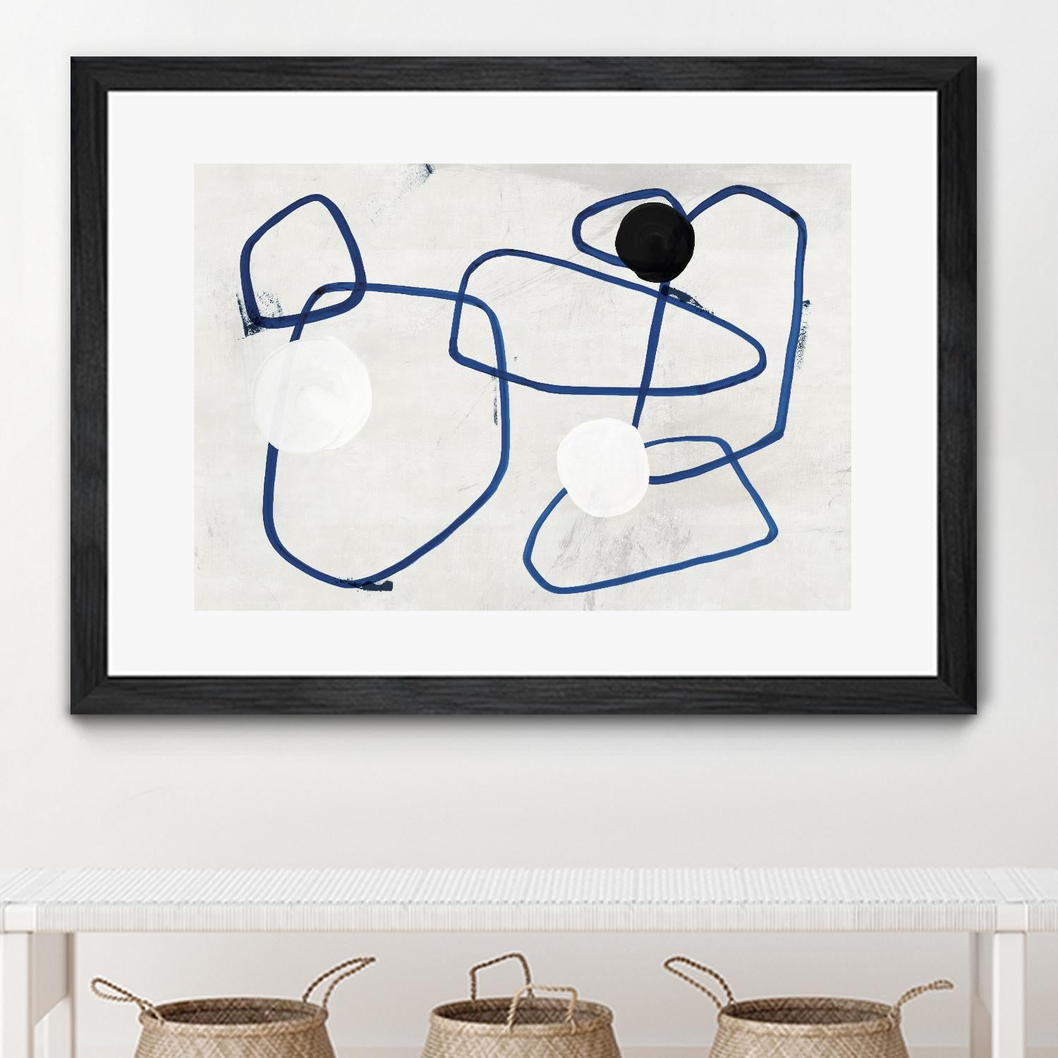 Midblue I by PI Studio on GIANT ART - blue linear