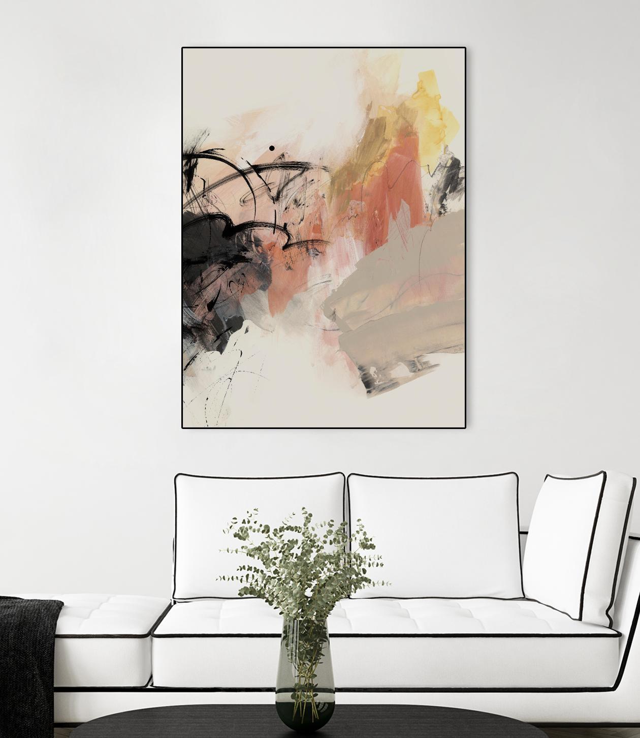 Grapefruit I by PI Studio on GIANT ART - pink abstract abstract