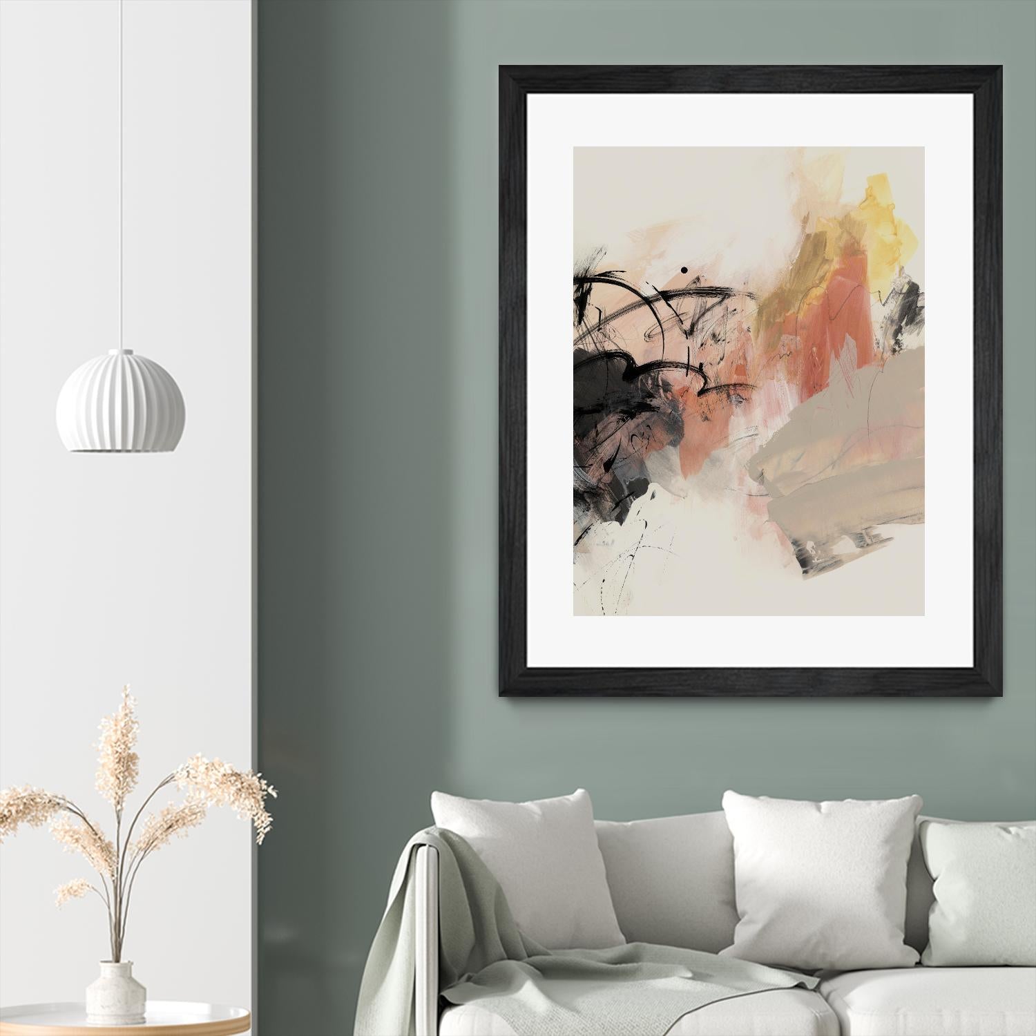 Grapefruit I by PI Studio on GIANT ART - pink abstract abstract