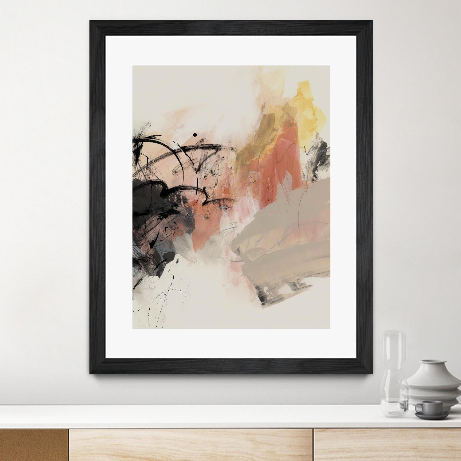 Grapefruit I by PI Studio on GIANT ART - pink abstract abstract